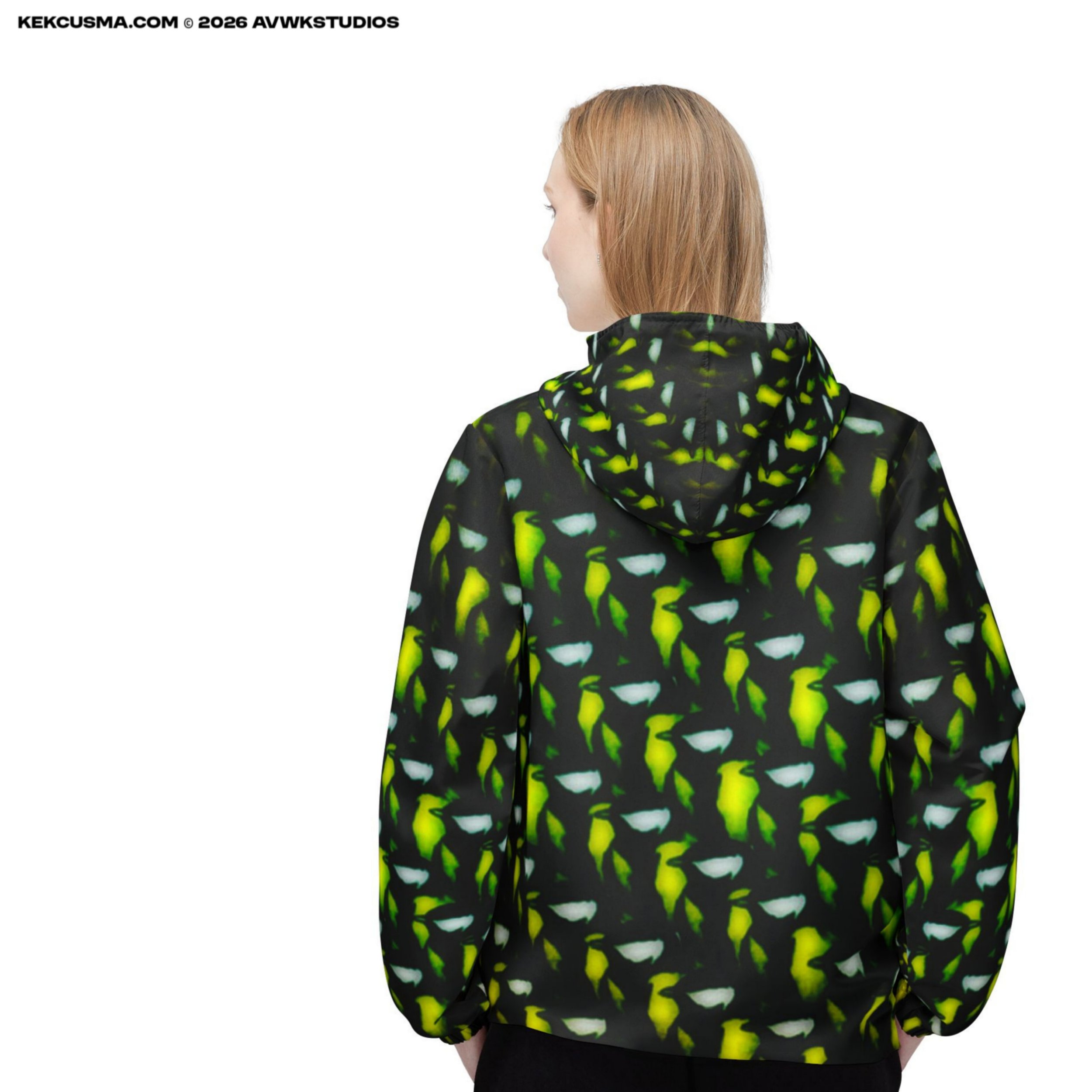 Tit Watcher PARUS MAJOR II Windbreaker Jacket back 1 person kekcusma.com 2026.jpg