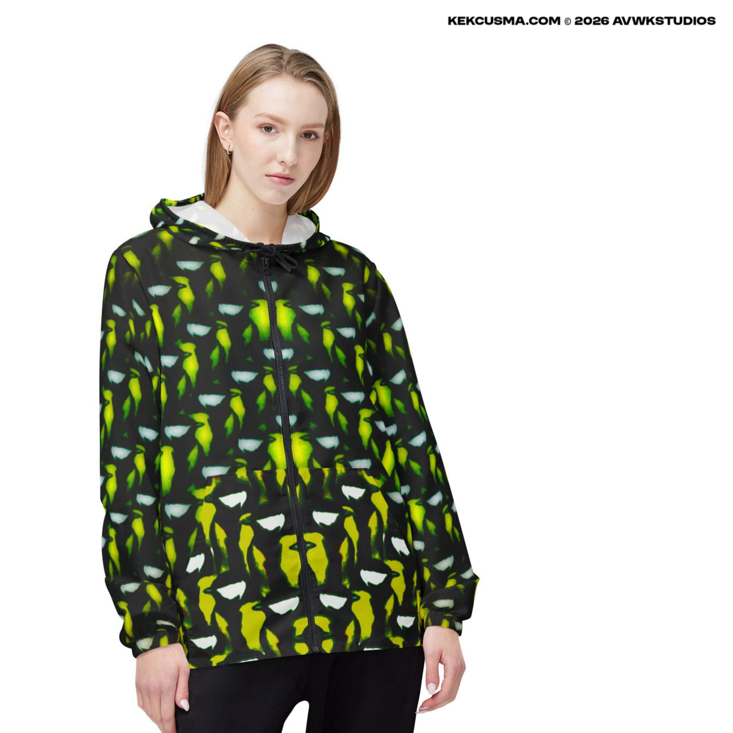 Tit Watcher · Windbreaker Jacket — Parus Major II (AOP)
