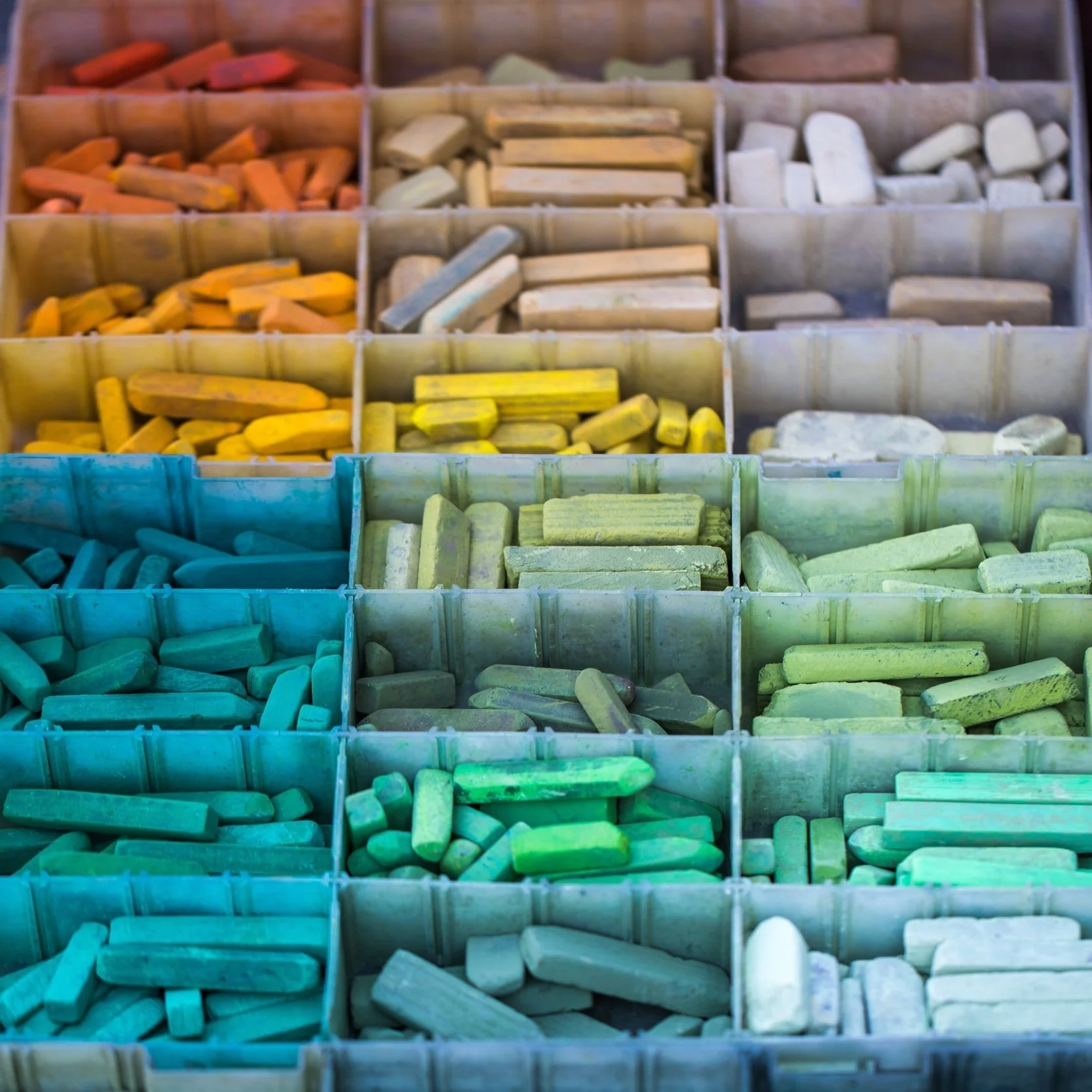 What are chalk pastels?