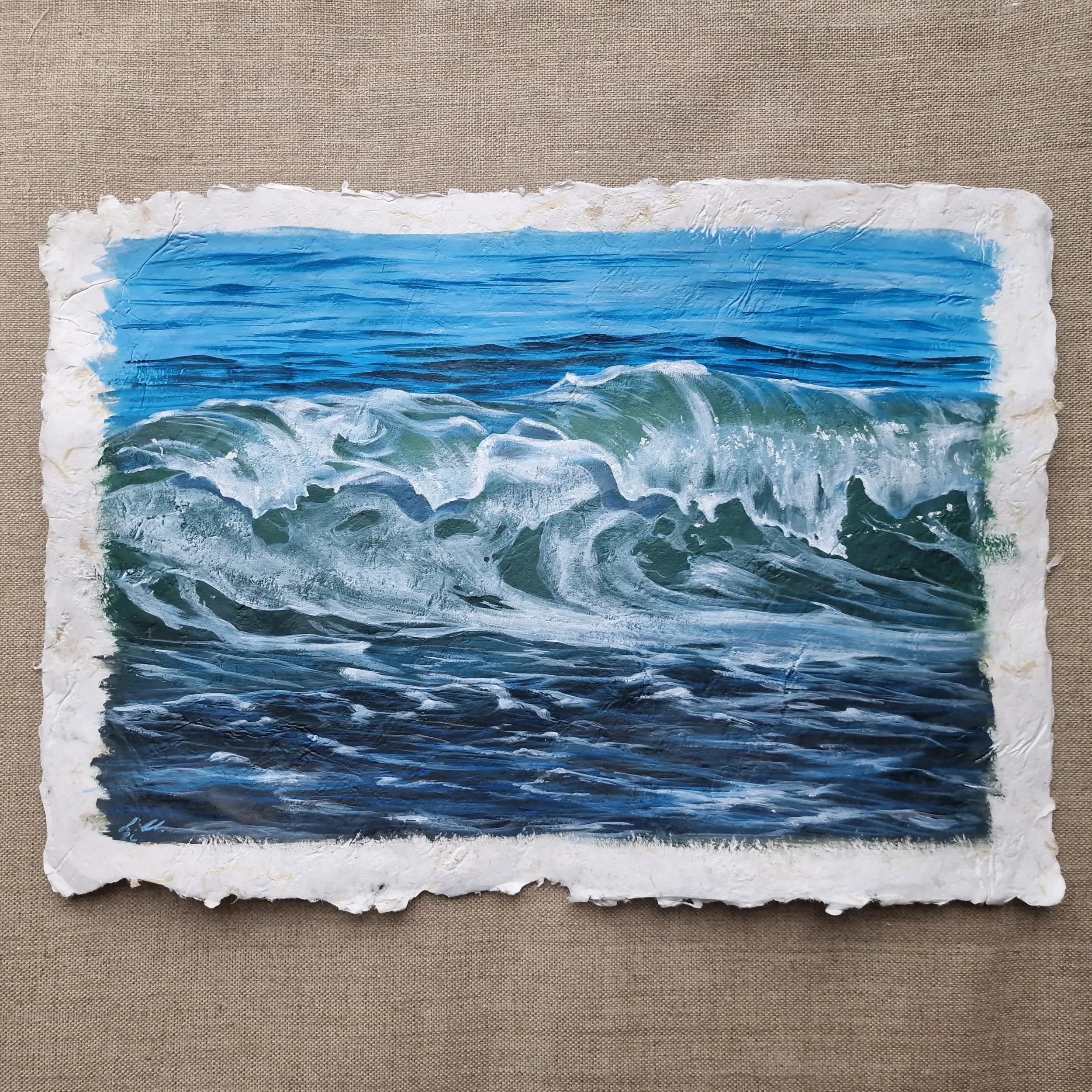 Acrylics with Sea Water (Black Sea)