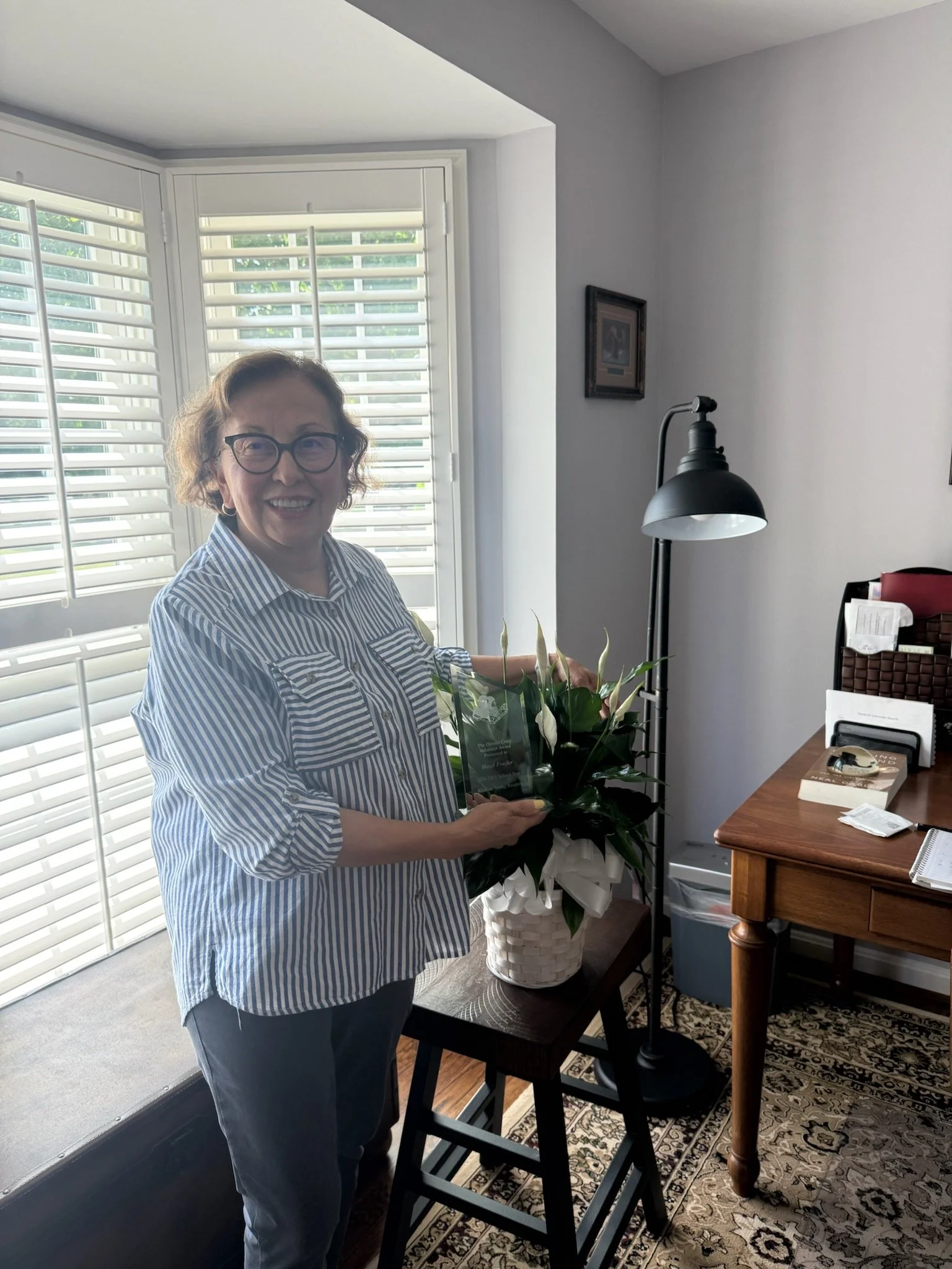 Hazel Frazier receives the first annual Don Craig Award. She took a leave of absence from ROYR in 2025 after several years of service.