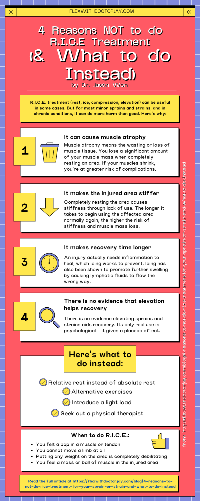 4 Reasons to Not Do R.I.C.E Treatment for Your Sprain or Strain (and