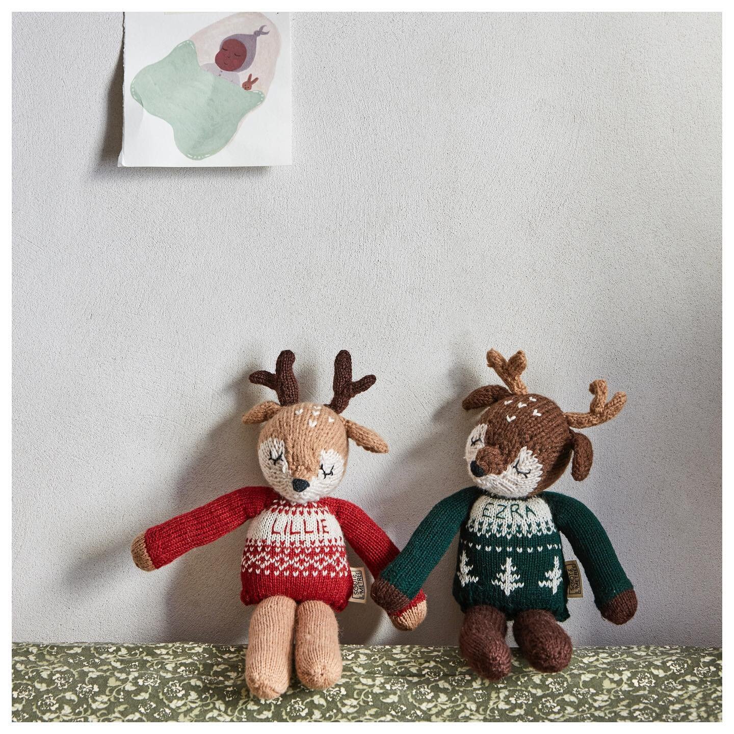 The Christmas shop is&hellip;open! And I kind of buried the lead if I&rsquo;m honest &lsquo;cos I neglected to mention that I made reindeers. In personalised Christmas jumpers. What can I say?You&rsquo;re. Welcome. 
&bull; 
All online now. Link in pr
