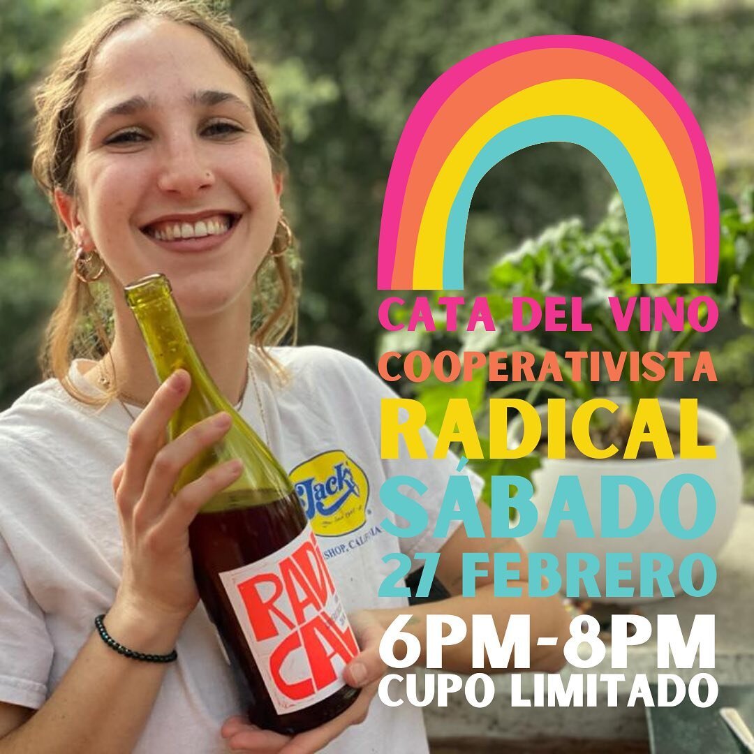 Reserva para la cata de Radical el vino cooperativista de @supercope.mx y @silpive // cupo limitado // RSVP necesario // Terraza Masala y Ma&iacute;z