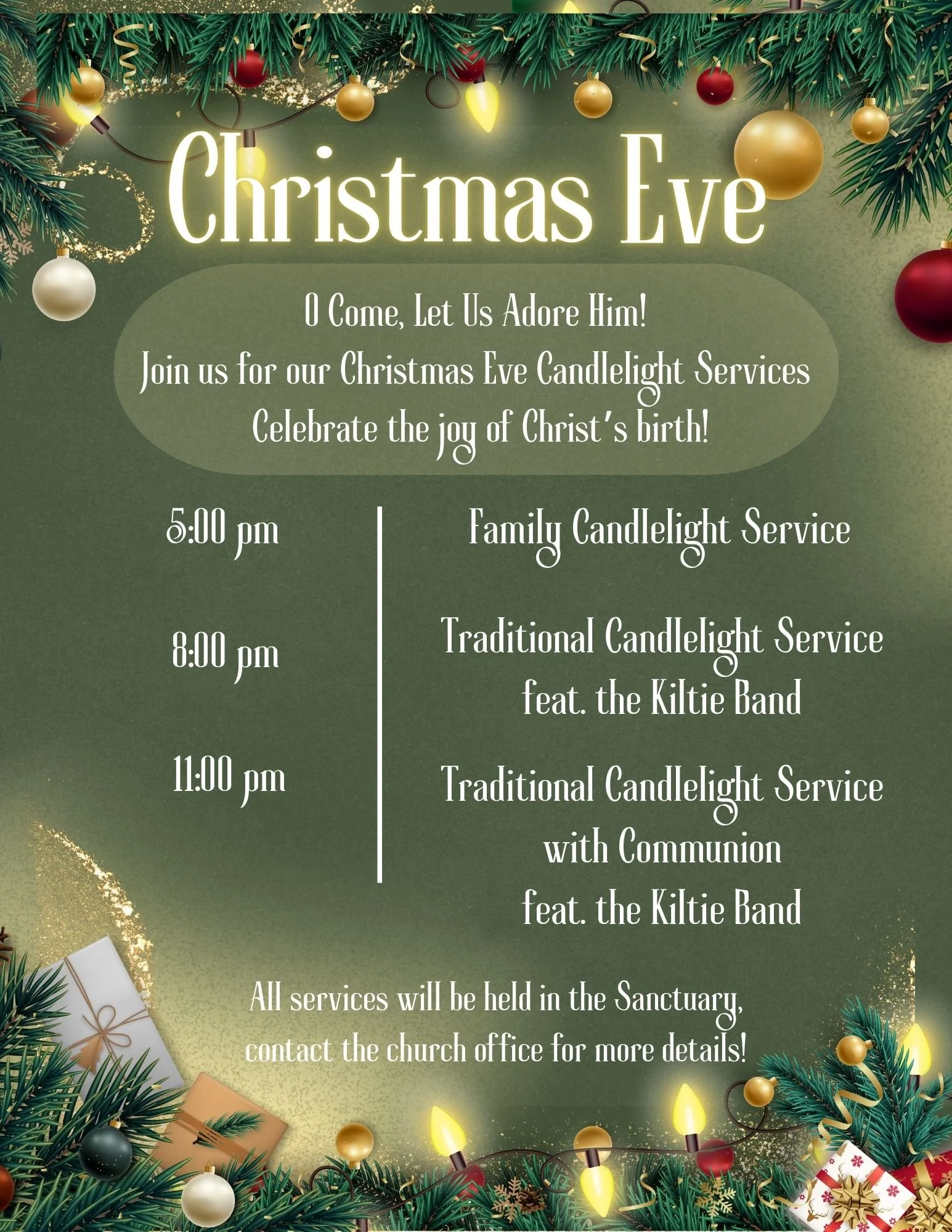 Christmas Eve Worship Services