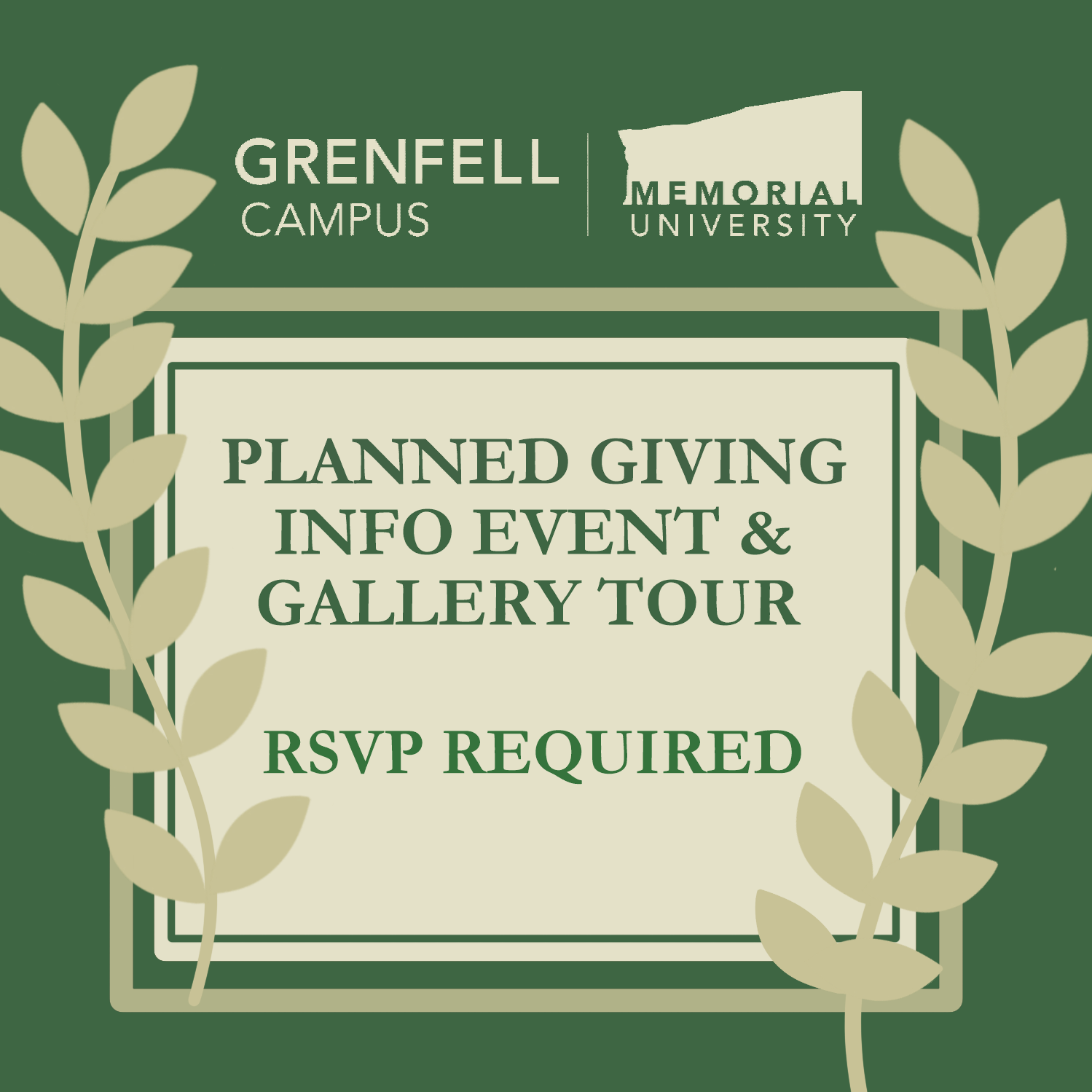 Planned Giving Information Event + Special Gallery Tour