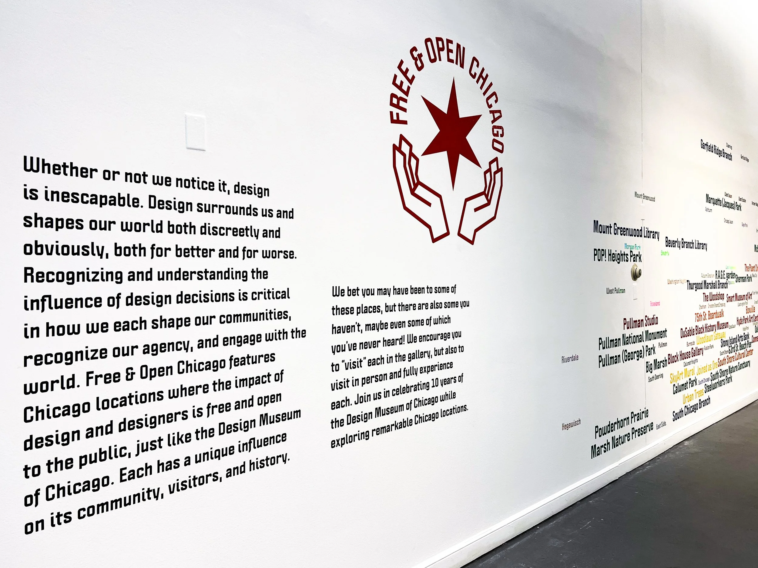 Virtual Tour of Free + Open Chicago Exhibition 