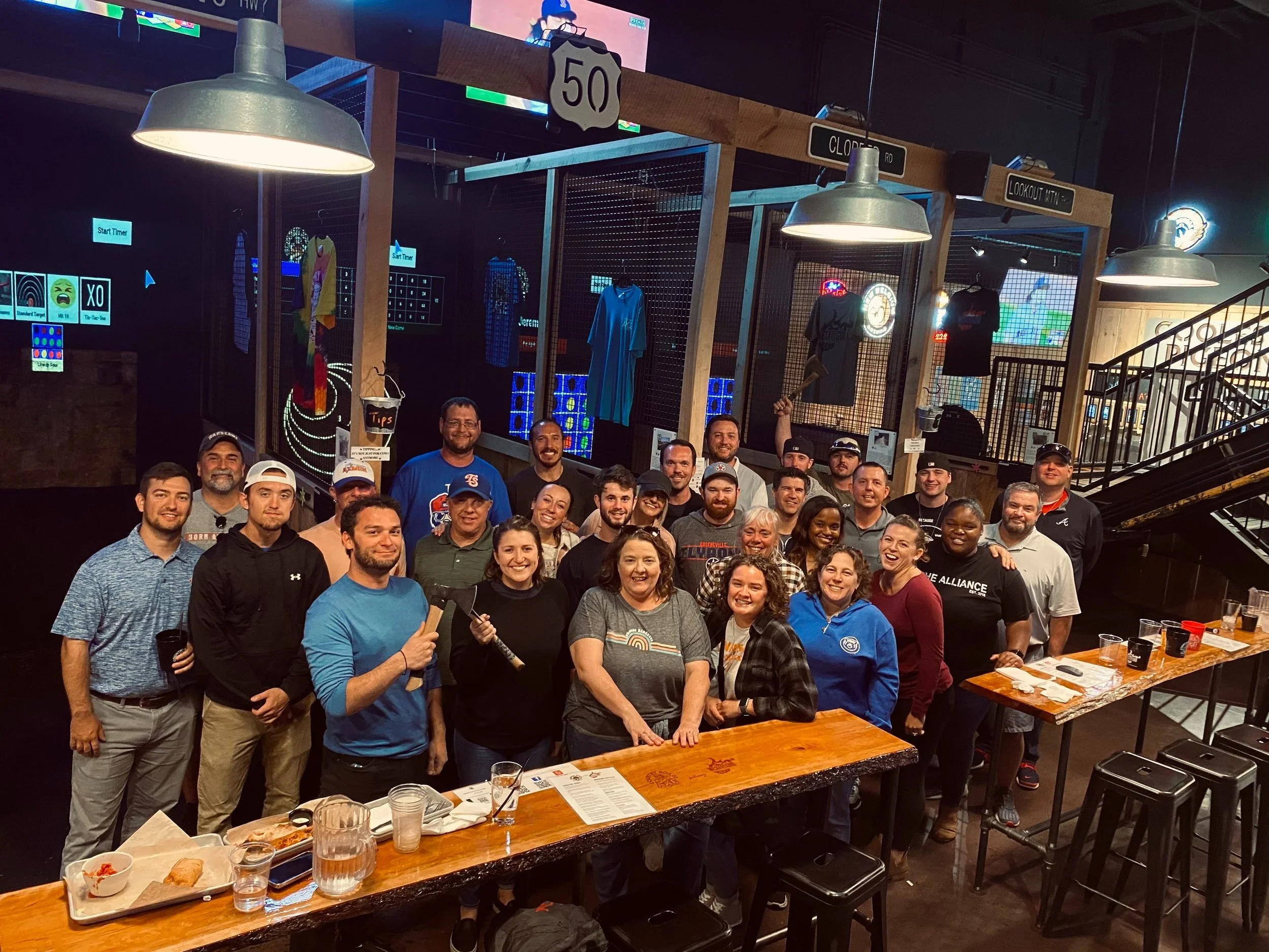 Country Roads Axe Co. Featuring West By God Coalfired Pizza State of the Art Axe Throwing