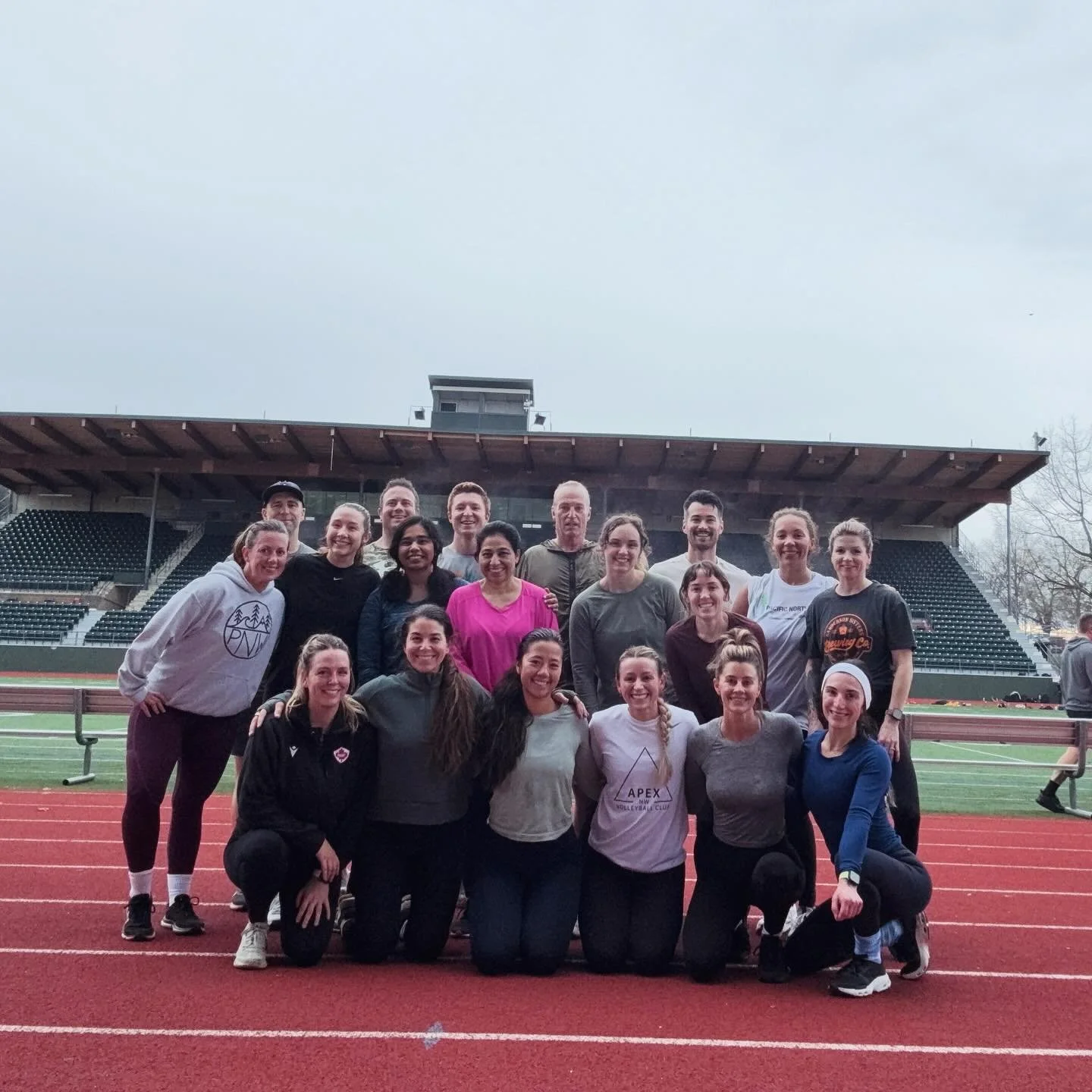 So proud of this group of 20 that battled through an insane workout written by @stormyhacker! She&rsquo;s going to be back at civic on Friday at 8:30am if you want some more 💪🏾