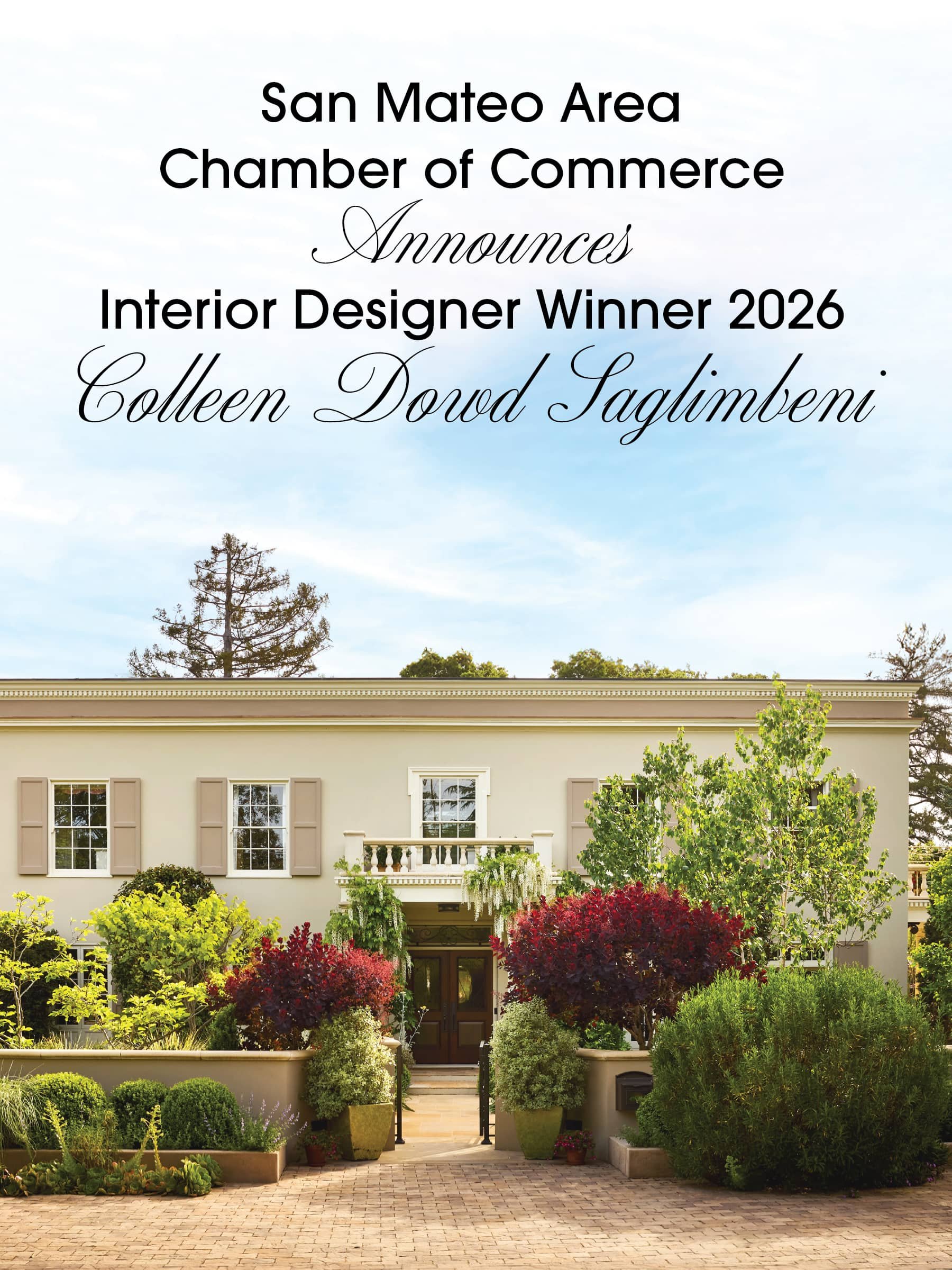 San Mateo Area Chamber of Commerce announces Interior Designer Winner