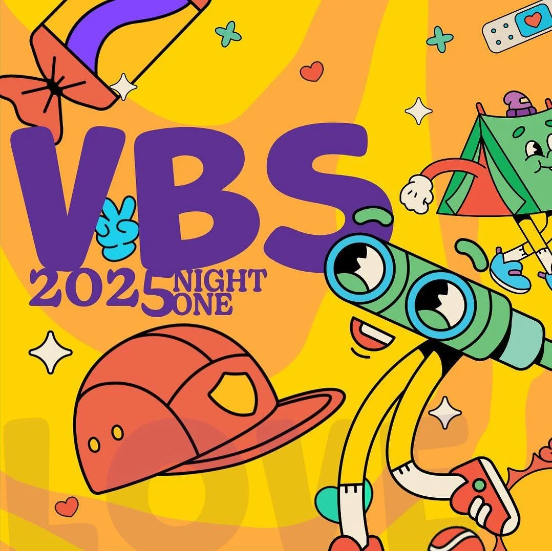 VBS 2025 is in FULL swing!! Last night was night ONE and our bottom line was to Love One Another! We had SO much fun with everyone last night and are PUMPED for tonight! We can’t wait to see everyone!