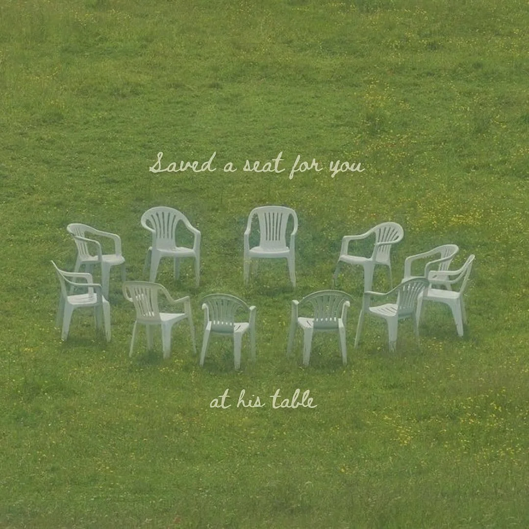 Saved a seat for you tomorrow! Cya 9:15 or 11:00 🫂