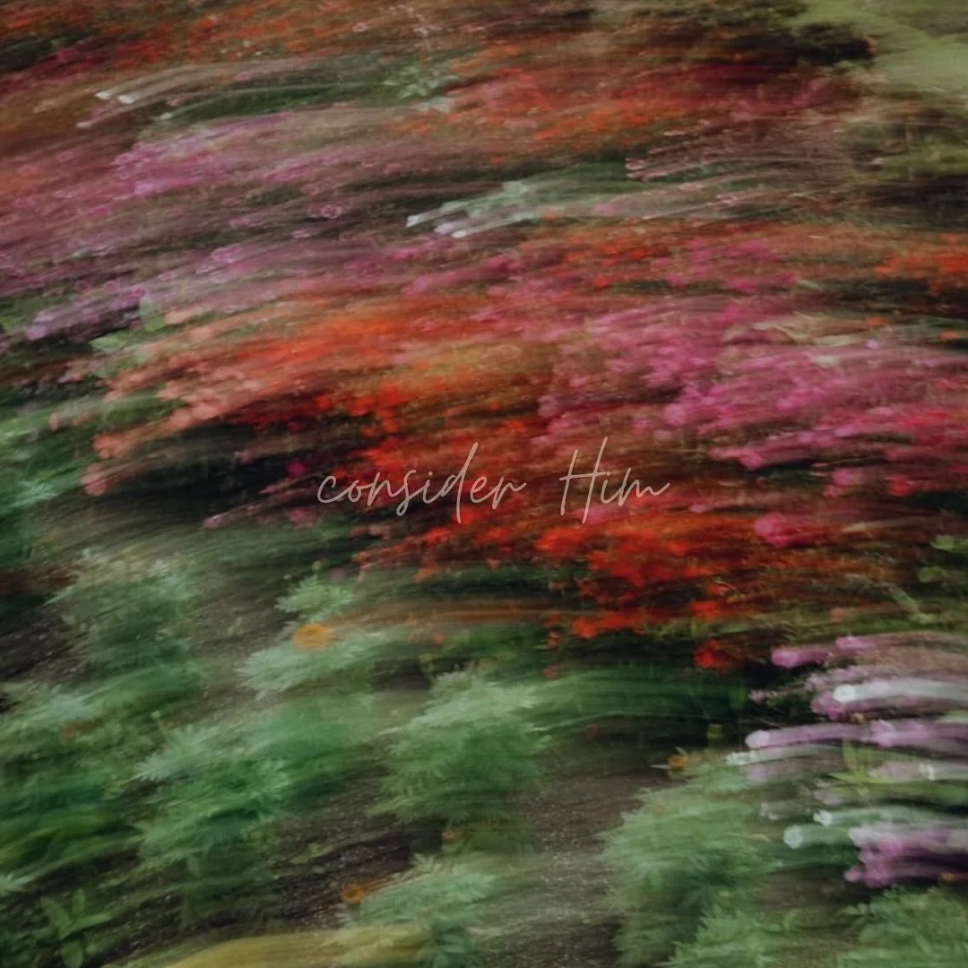 Consider him while you&rsquo;re in traffic. Consider him while your little ones are crying. Consider him while you&rsquo;re studying for exams. Consider him in it all.