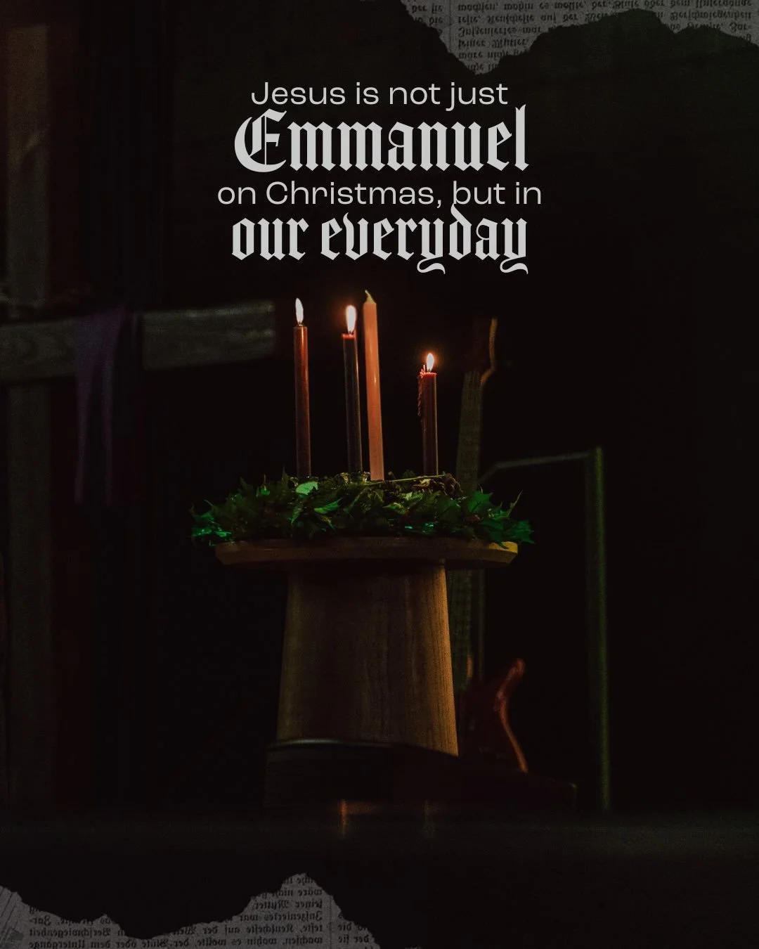 This past Sunday, Nate continued our series through John 1. He reminded us that God is love, and at Christmas, we celebrate Love coming down and being with us. Jesus is Emmanuel, God with us, not just at Christmas, but everyday.

Available on Spotify