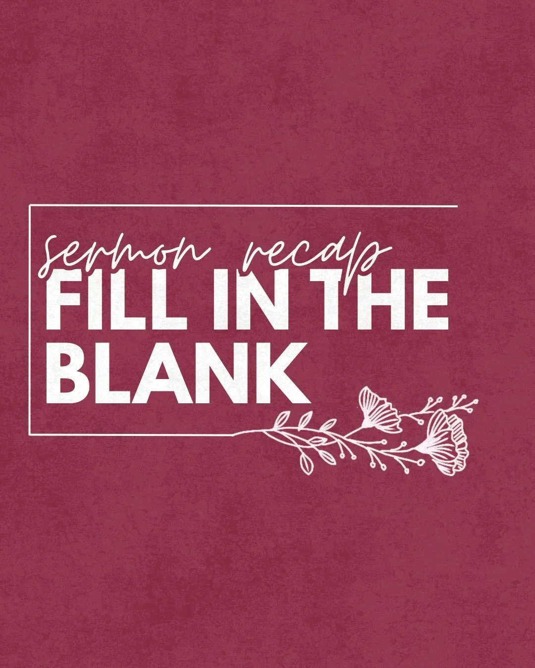 This past Sunday, our kids joined us in big church and did a fill-in the blank activity throughout the sermon! How many can you get?! 

Missed Sunday? Listen on Spotify/Youtube🎙️
Spotify: dcctally
YouTube: Downtown Community Church