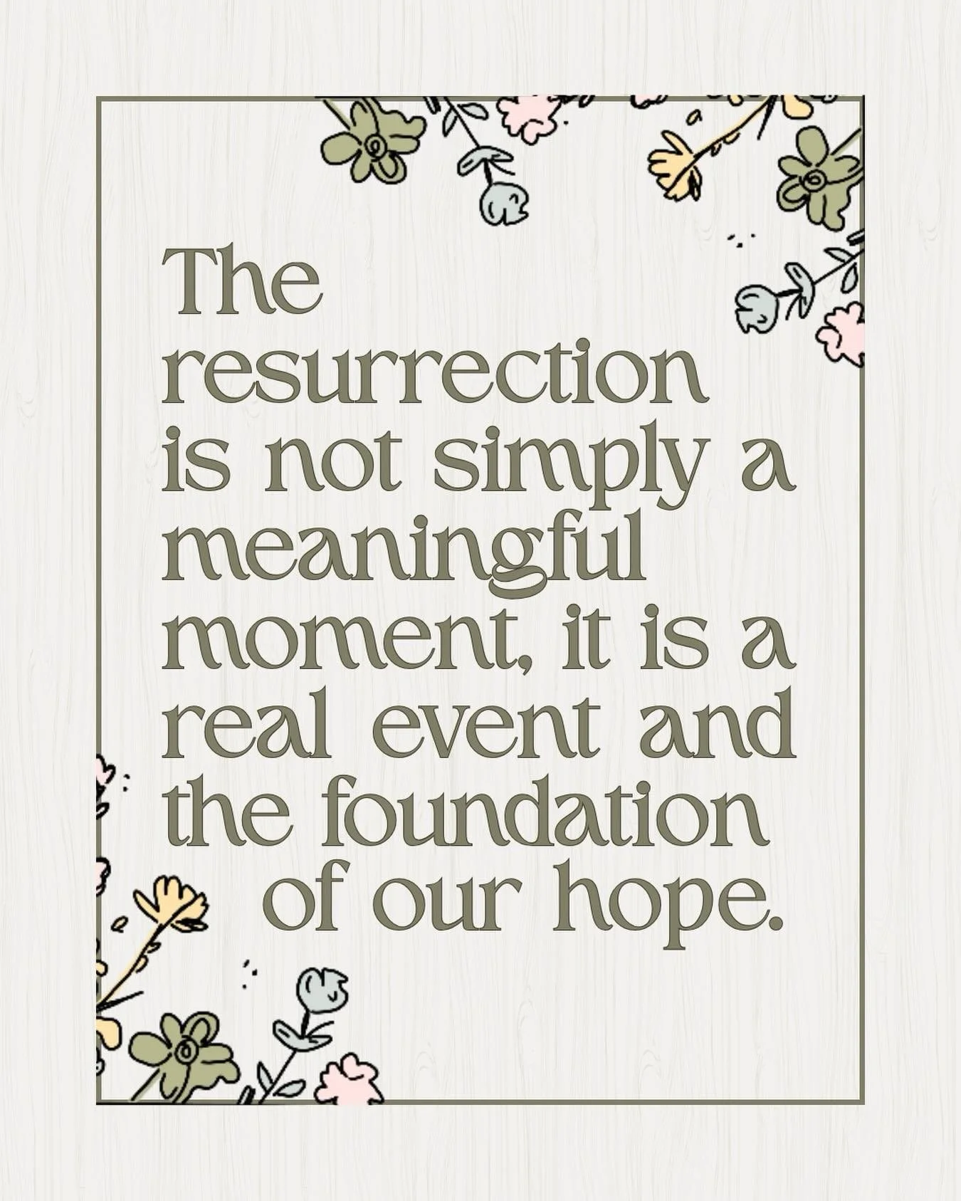 The resurrection is not just meaningful and inspirational, it is believable. It is the foundation of our hope &amp; the greatest moment in history!

Listen to our Easter Service on Spotify/YouTube🎙️
Spotify: dcctally
YouTube: Downtown Community Chur