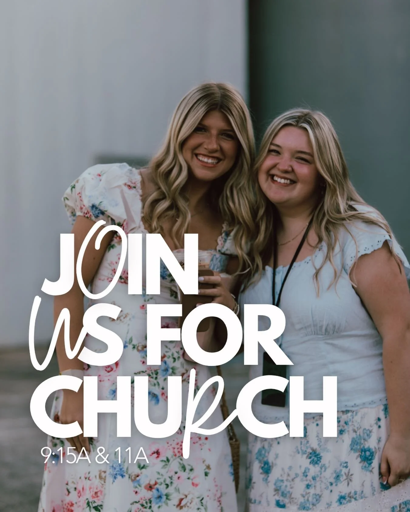 We can&rsquo;t wait to worship with you! Join us at 9:15A or 11A🙌🏼