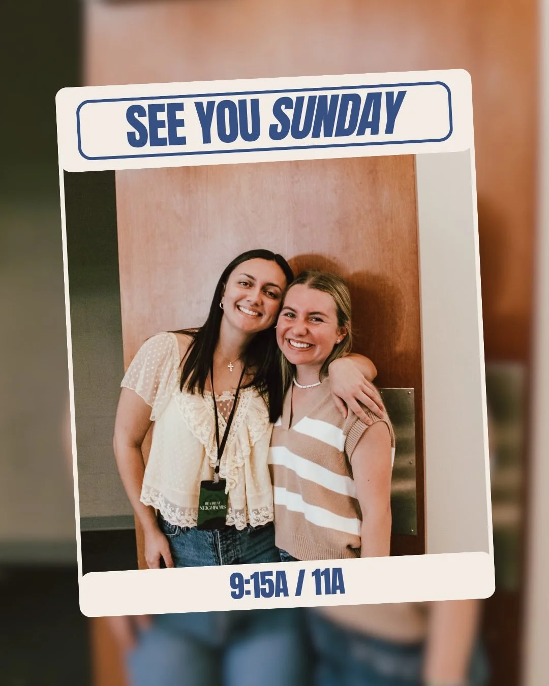 New series starting tomorrow!! See you at 9:15A or 11A🤗
