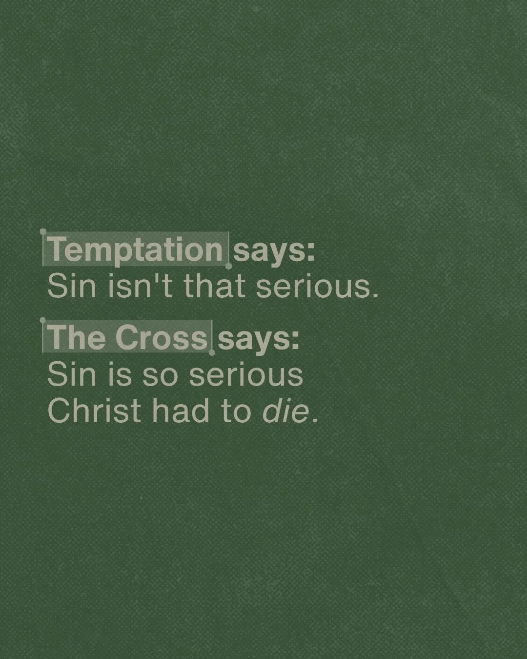 In Luke 4, Jesus was tested by the devil in the wilderness, but overcame this temptation with the Word of God. It is important that we know God&rsquo;s Word so that we too can overcome the lies of the enemy today. 

The Word of God is our weapon agai