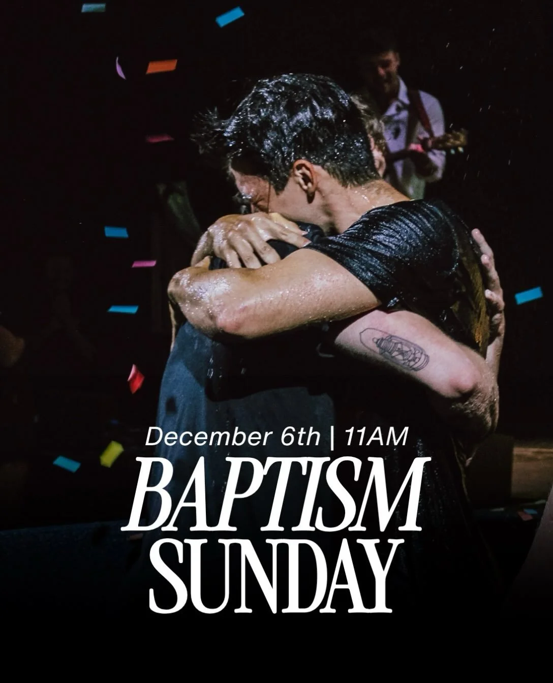Baptism Sunday - December 6th!🥳 
Want to take this next step? Head to the link in our bio! 

Baptism is the outward expression of an inward decision to follow Christ. Baptism is a symbol of a restored relationship with God through faith in Jesus and
