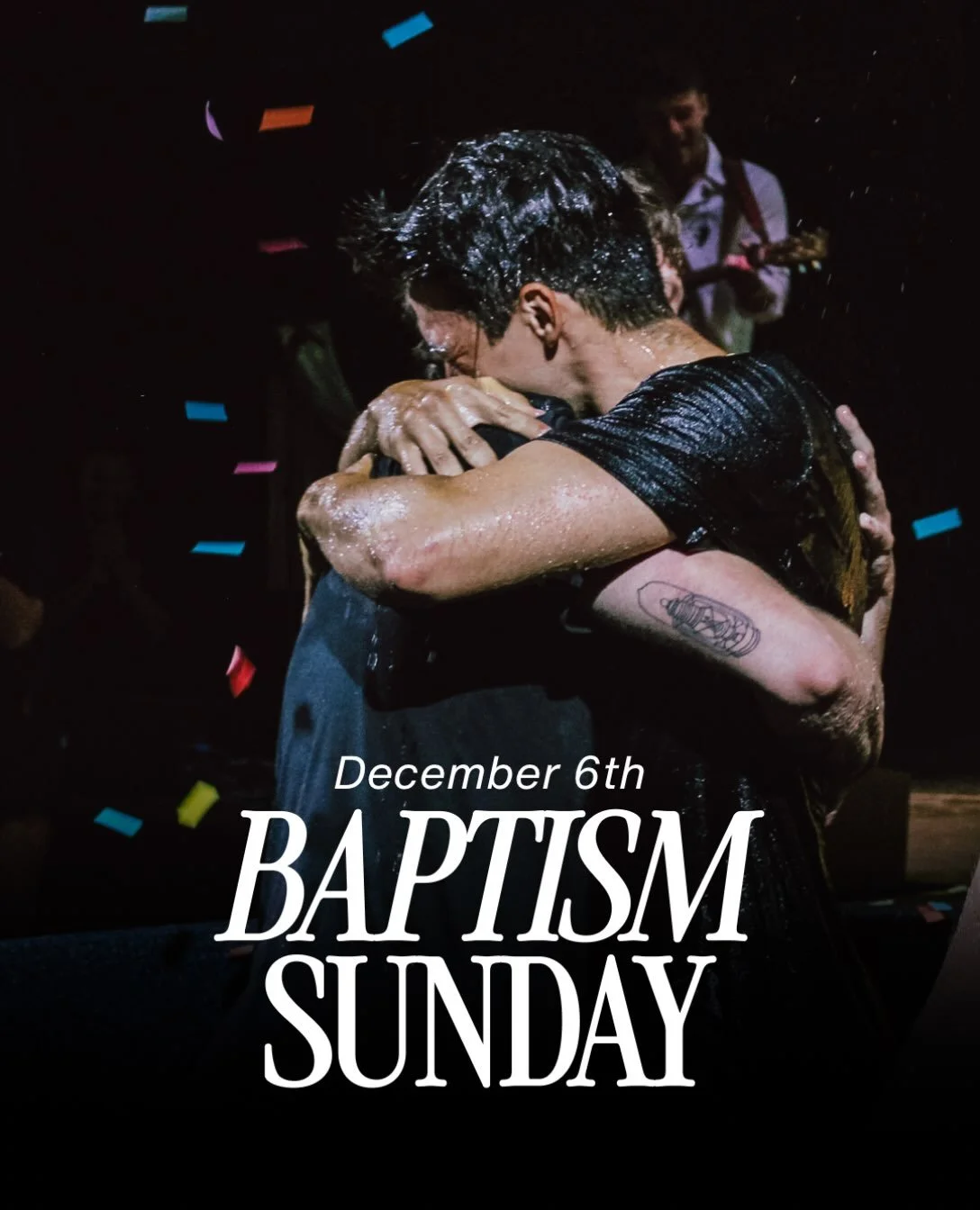 Baptism Sunday - December 6th!🥳 
Want to take this next step? Head to the link in our bio! 

Baptism is the outward expression of an inward decision to follow Christ. Baptism is a symbol of a restored relationship with God through faith in Jesus and
