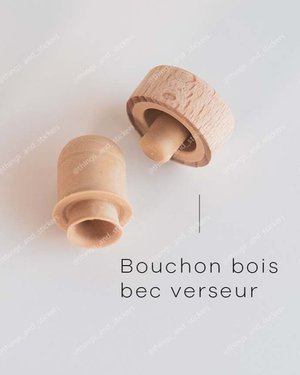 Bouteille en grès - beige froid et beige chaud — THINGS and STICKERS