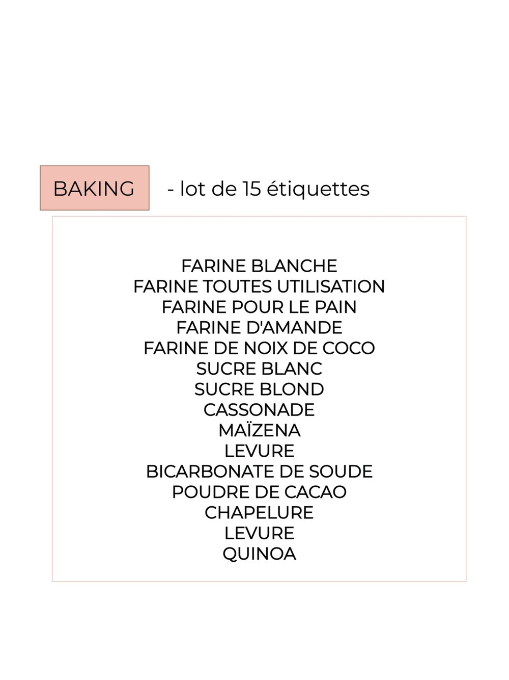 Awinker 130 Étiquettes Épices Français Autocollant pour Bocaux Pots  Étiquette Cuisine Bocaux (Rectangle)