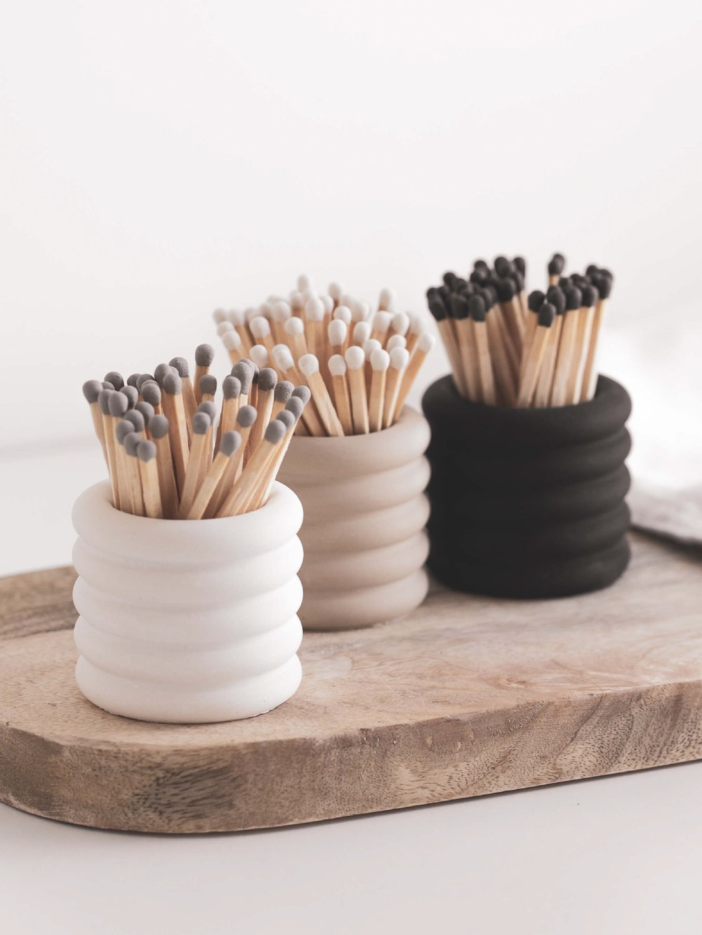 Pot en céramique allumettes couleurs — THINGS and STICKERS