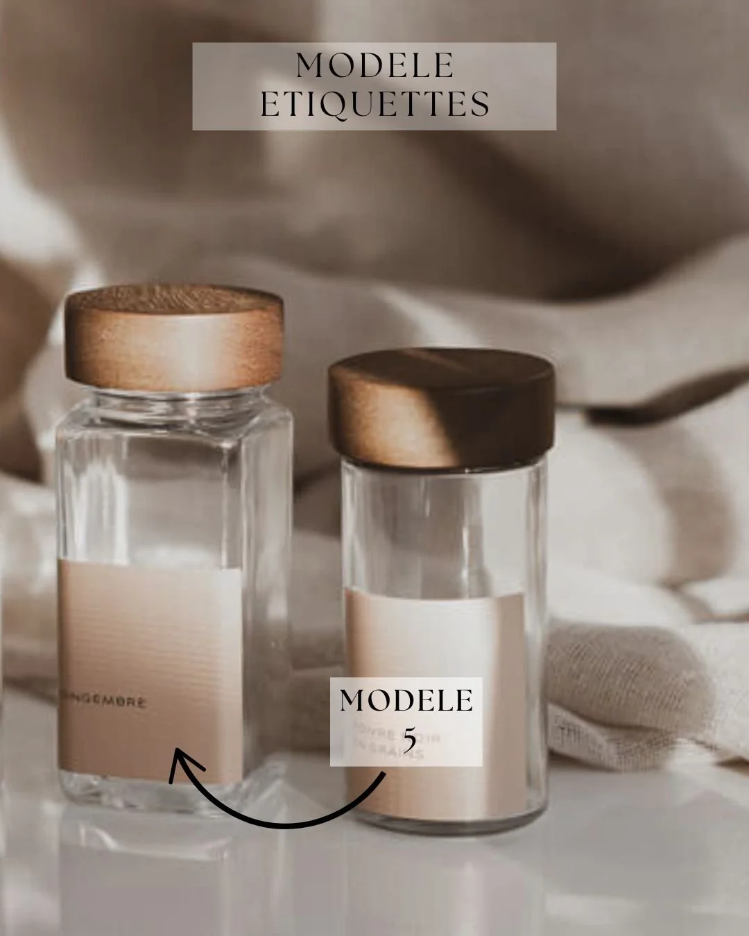 Set De 12 Pots à Épices FRIBERG - Verre 120ml - Couvercle Acacia - Étiquettes Et Entonnoir Inclus