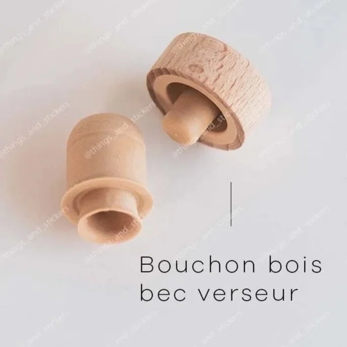 Avis client – Bouchon bois bec verseur pour bouteille en grès – Vittorio