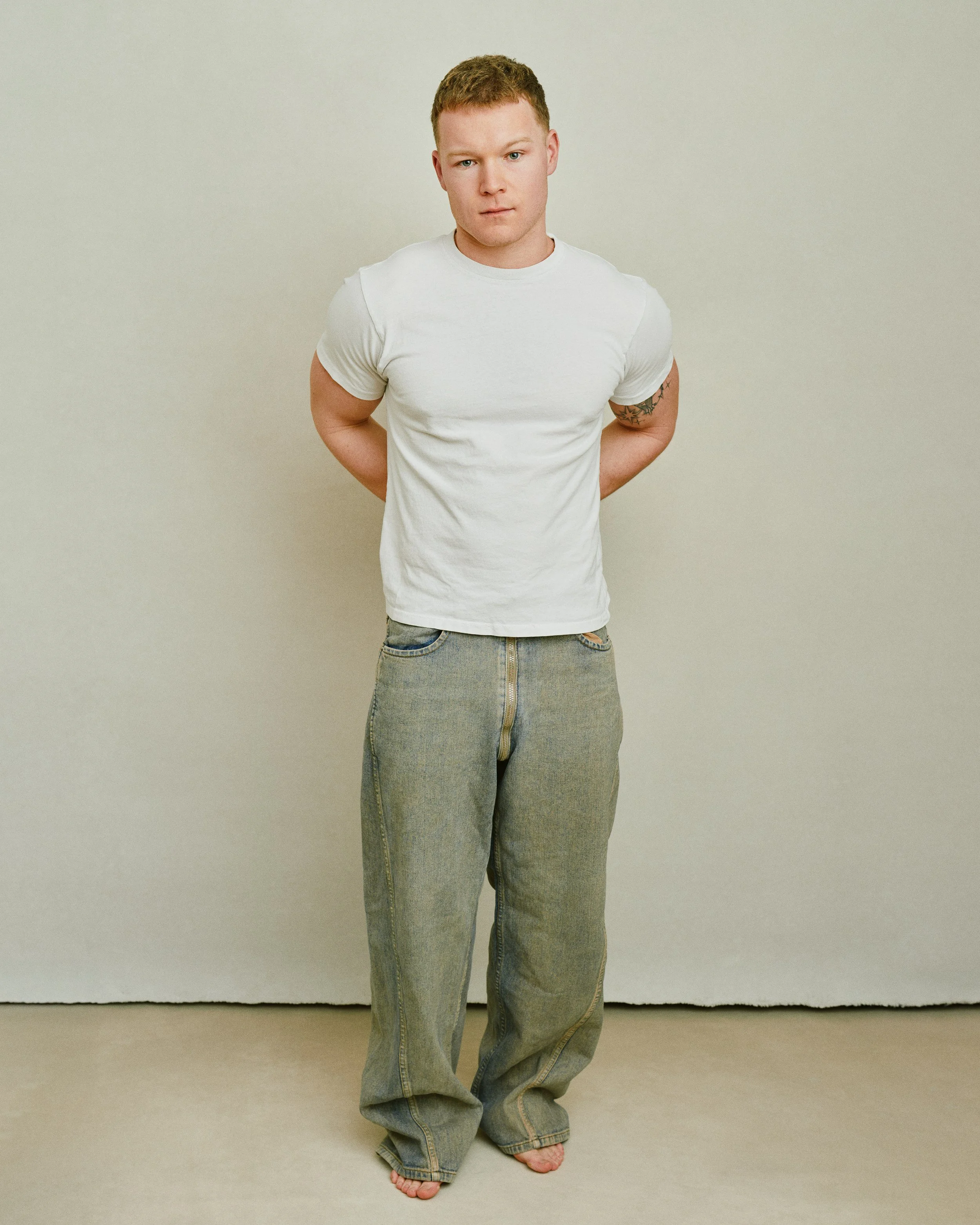 Editorial photo of "Boots" co-star Angus O'Brien.