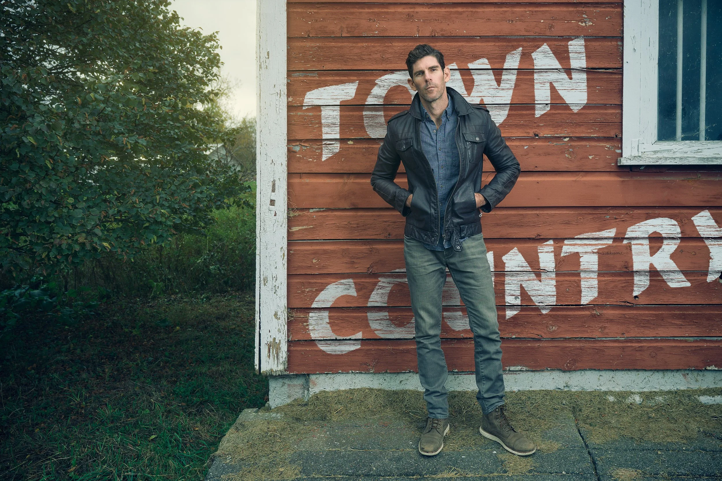 Author Brian Schaefer photographed in the Hudson Valley for his debut novel, TOWN & COUNTRY