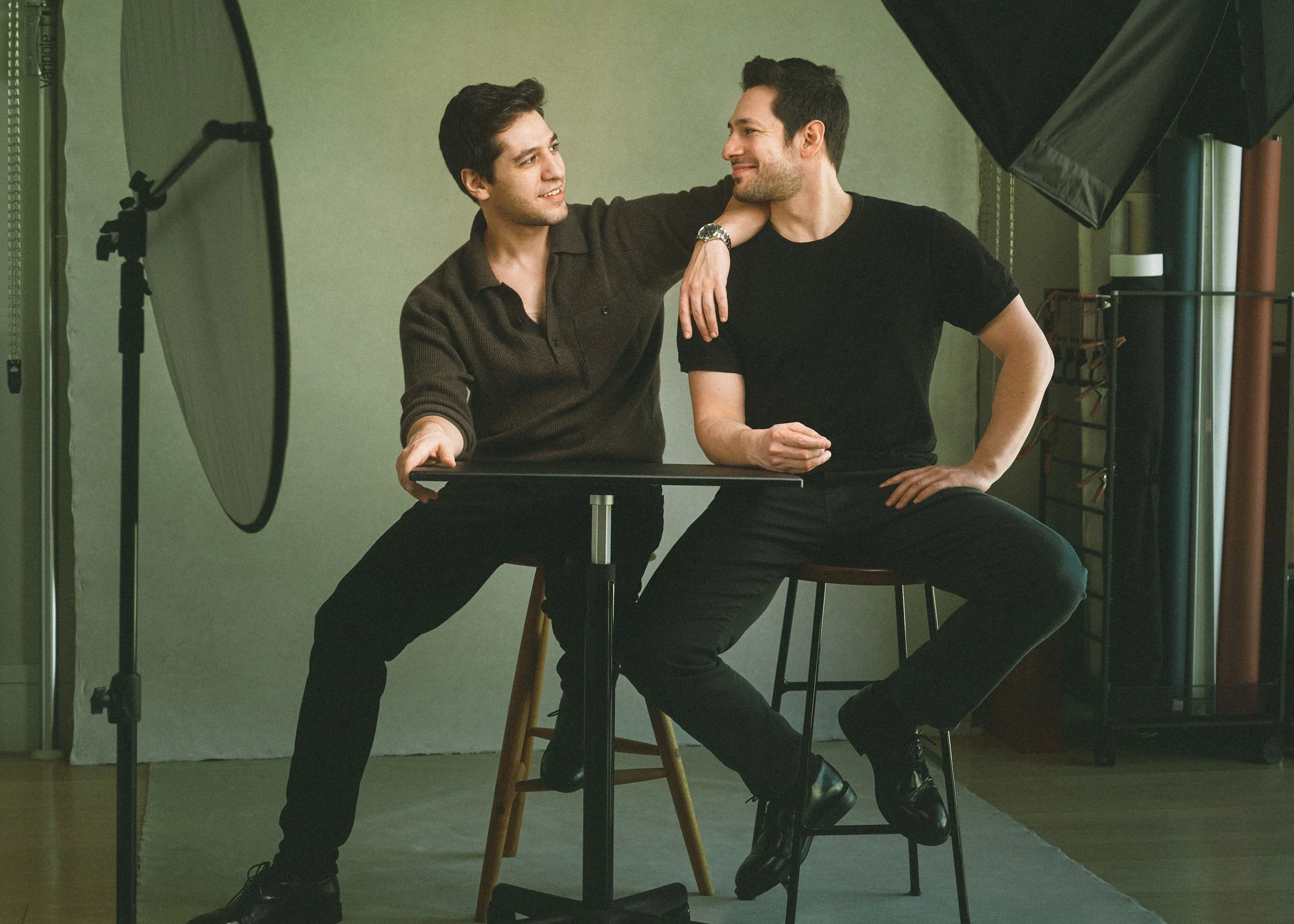 Studio portrait of choreographers Rick and Jeff Kuperman