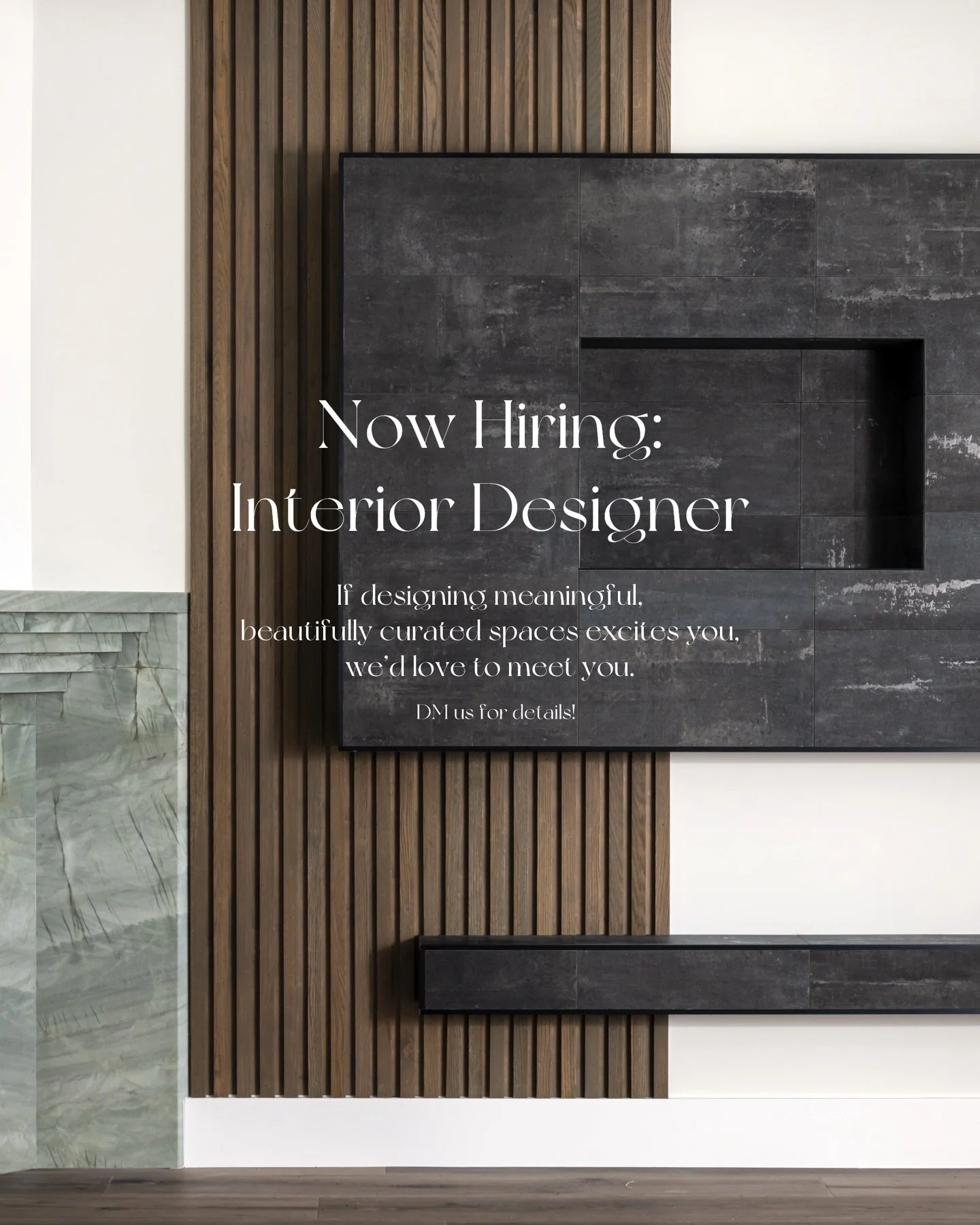 We&rsquo;re hiring! Our studio is looking for a talented interior designer to join our creative team. If you&rsquo;re passionate about thoughtful design and elevated spaces, we&rsquo;d love to hear from you. DM us for more info! 

#NowHiring
#Interio