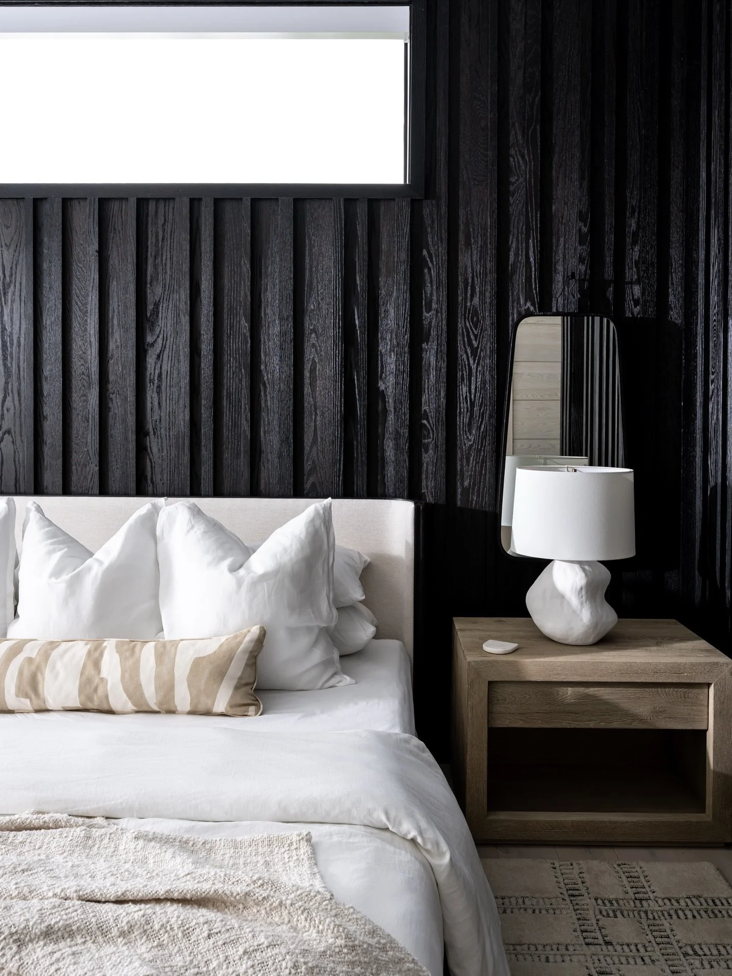 Designed with depth and contrast this Primary Suite boasts beautiful custom millwork and drapery to create a luxurious and elevated space. 

Project: Halyard
Designer: @chloeweatherford 
Photographer: @thelaurahenry 

#Millwork
#Bedroom
#Design
#Home