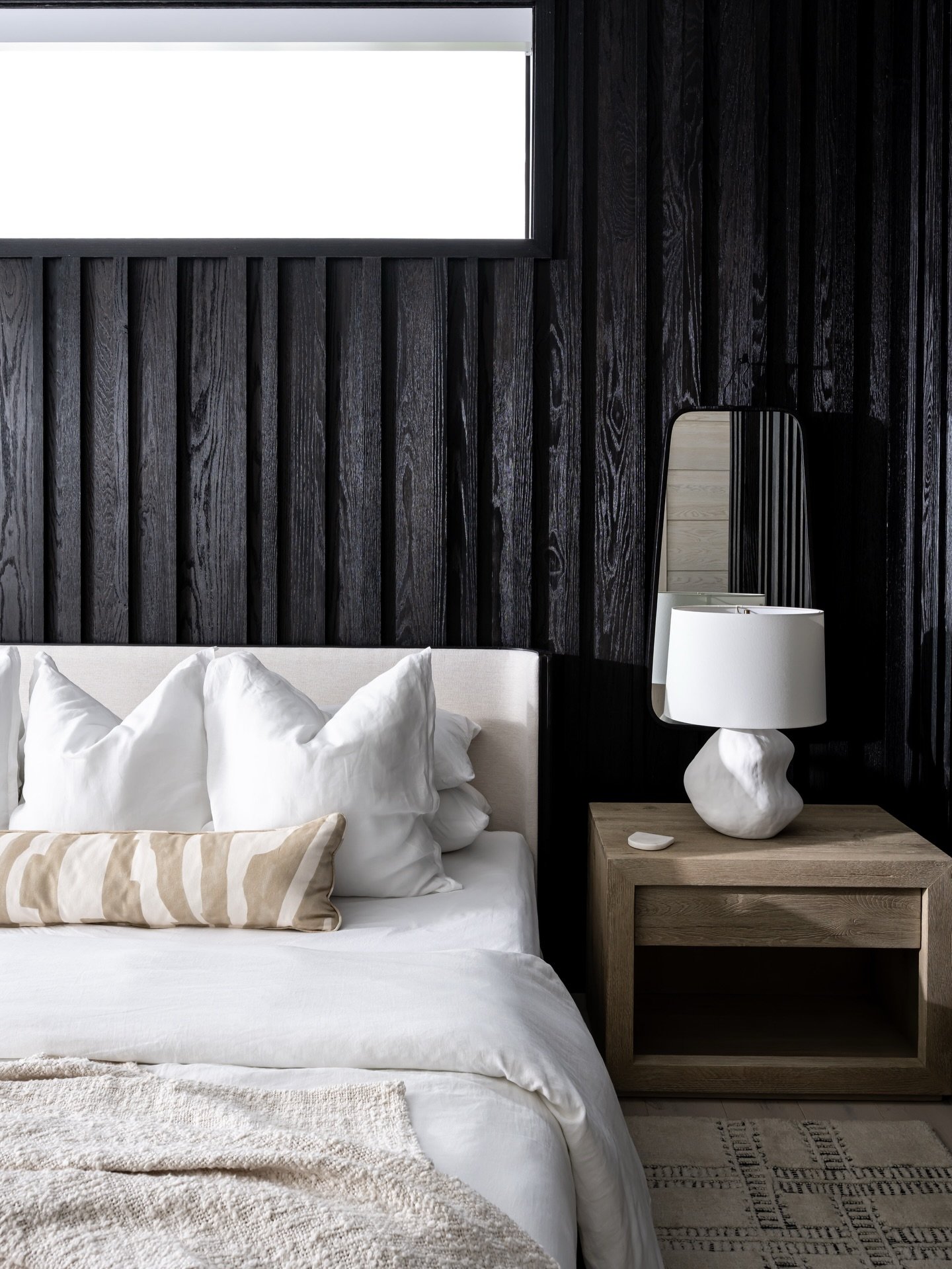 Designed with depth and contrast this Primary Suite boasts beautiful custom millwork and drapery to create a luxurious and elevated space. 

Project: Halyard
Designer: @chloeweatherford 
Photographer: @thelaurahenry 

#Millwork
#Bedroom
#Design
#Home