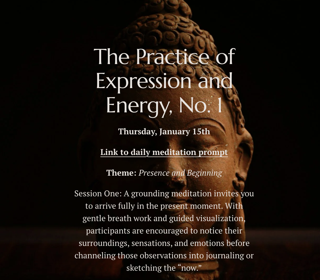 The Practice of Expression and Energy, No. 1