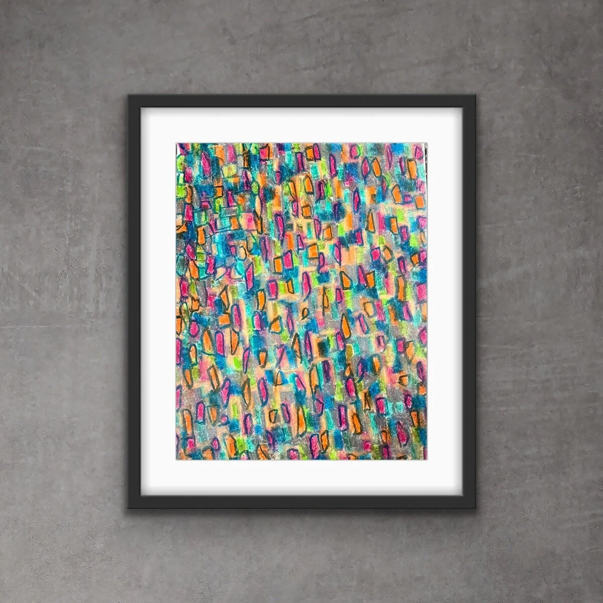 "Devil is in the Details" Original Hand Drawn Pastel on Paper 11Hx14Wx1.5D by Erin McGrath Rieke