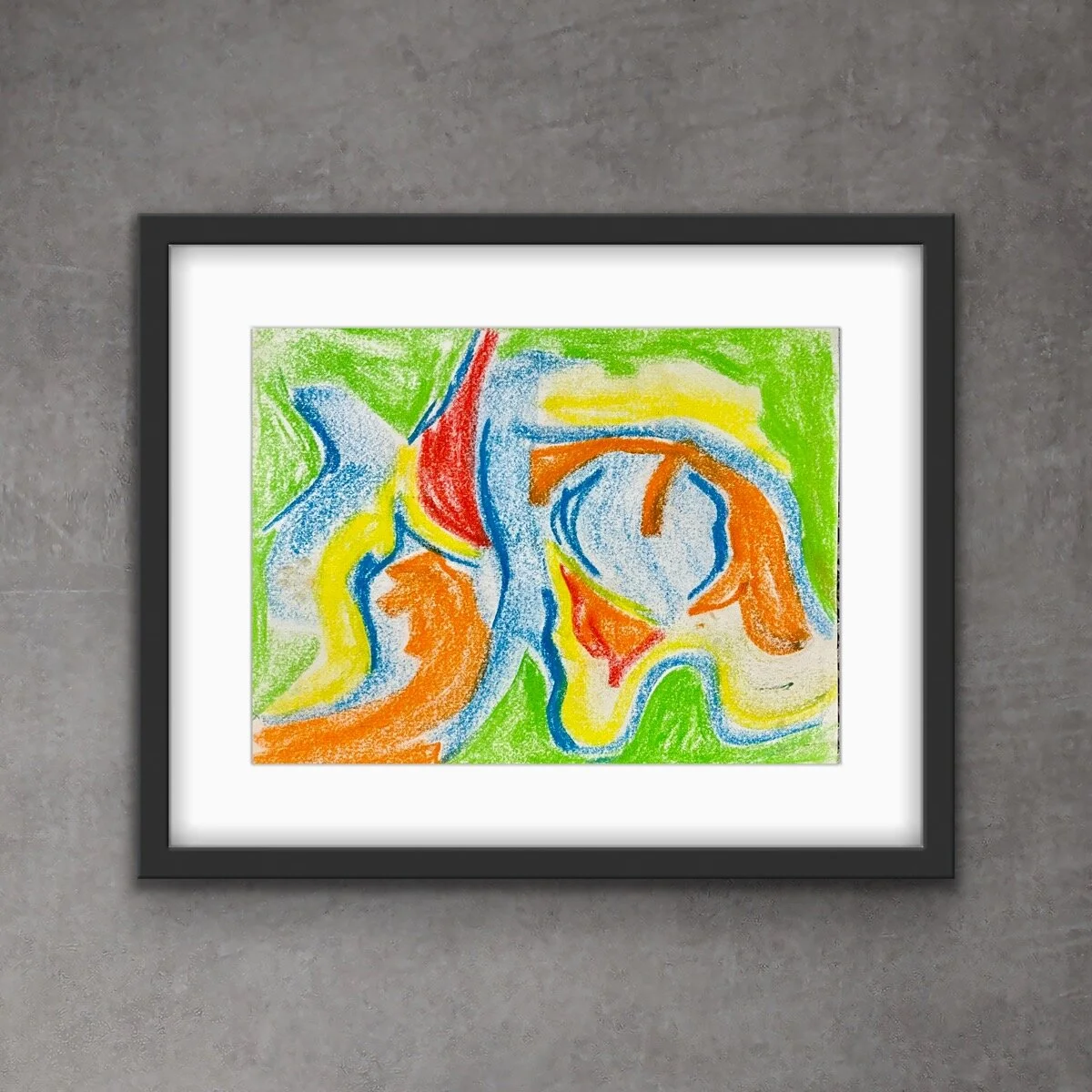 "Spring Fever" Original Hand Drawn Pastel on Paper 11Hx14Wx1.5D by Erin McGrath Rieke