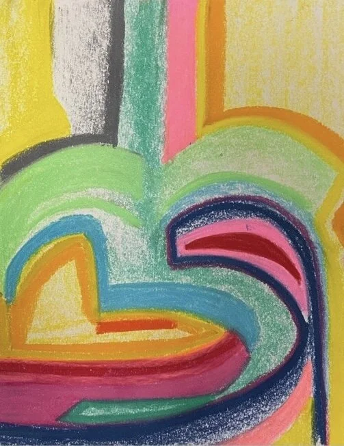 "Surprise" Original Hand Drawn Pastel on Paper 11Hx14Wx1.5D by Erin McGrath Rieke