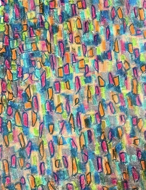 "Devil is in the Details" Original Hand Drawn Pastel on Paper 11Hx14Wx1.5D by Erin McGrath Rieke