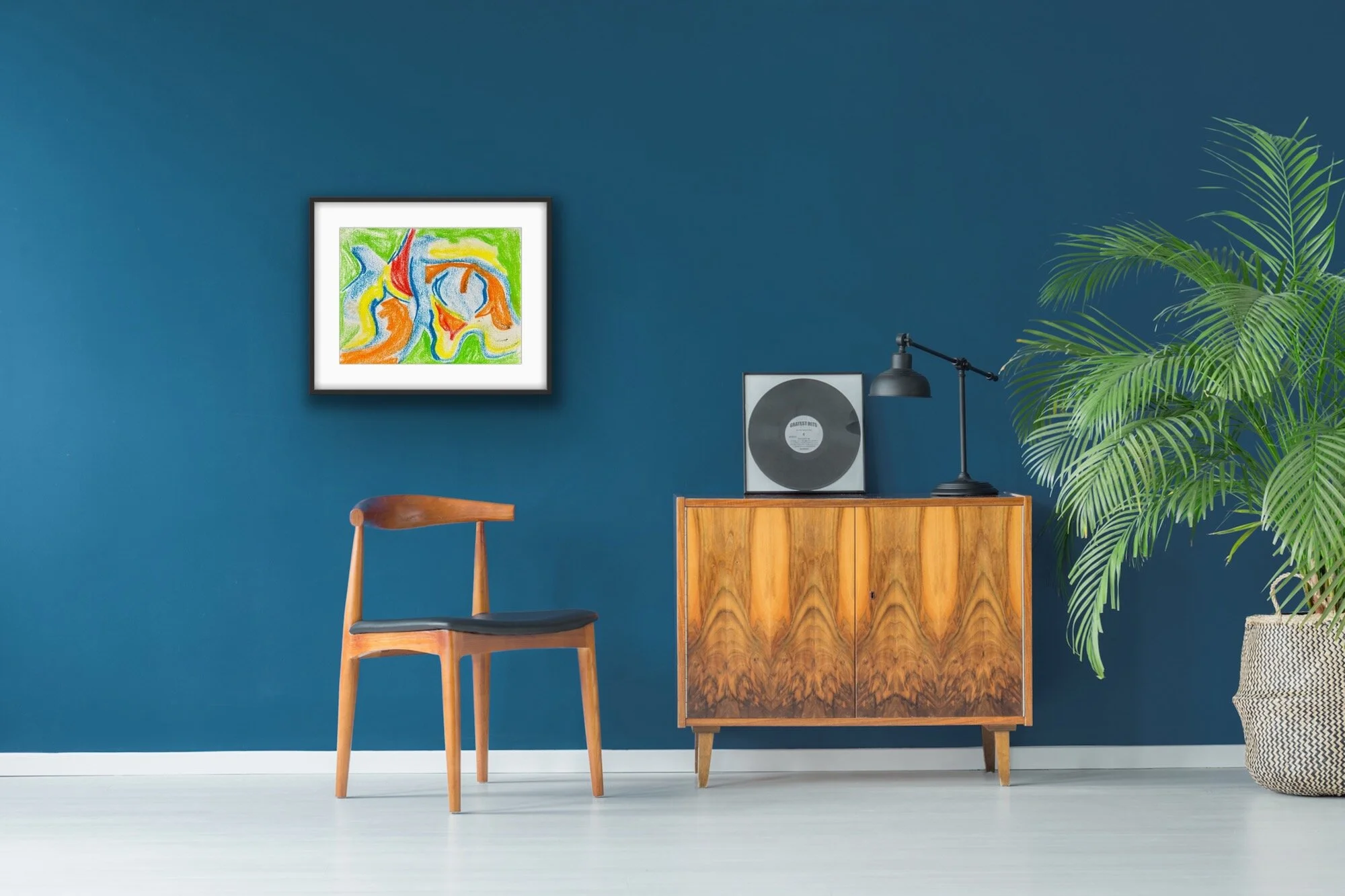 "Spring Fever" Original Hand Drawn Pastel on Paper 11Hx14Wx1.5D by Erin McGrath Rieke