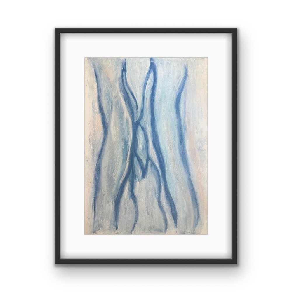 Abstraction 072123" Original Hand Drawn Pastel on Paper 8Hx10Wx1.5D by Erin McGrath Rieke