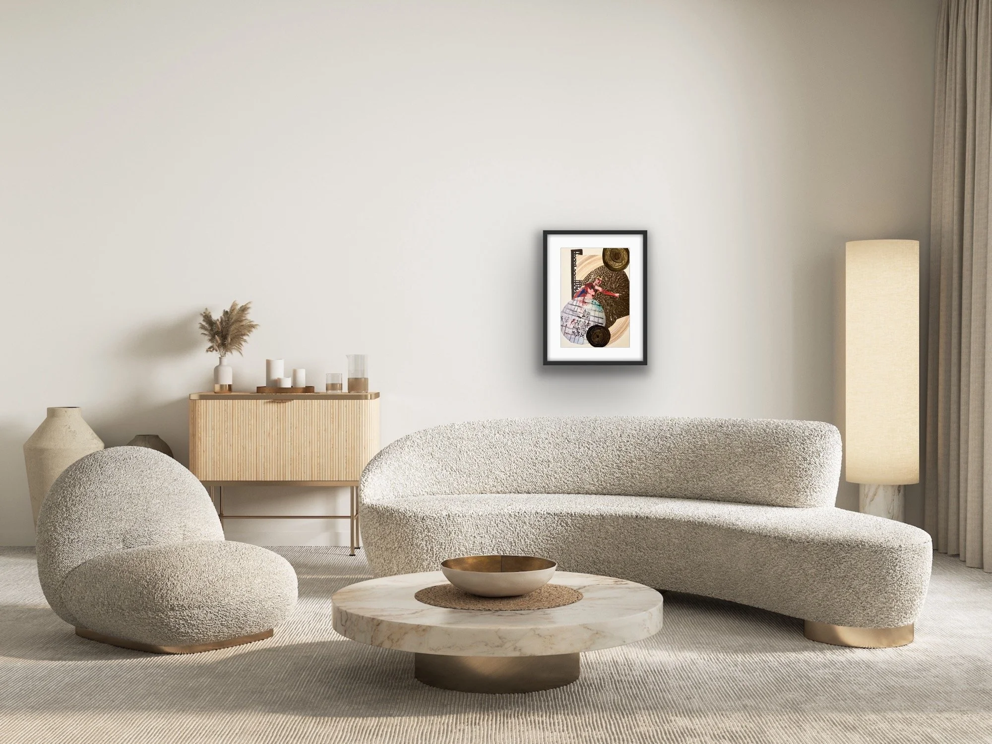 abstract collage, collectible contemporary art, emotional abstract art, original collage artwor