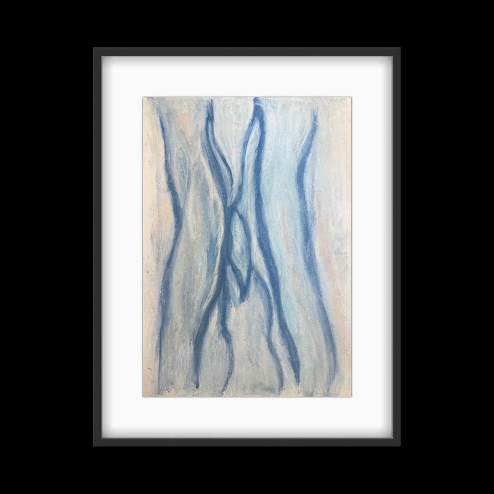 Abstraction 072123" Original Hand Drawn Pastel on Paper 8Hx10Wx1.5D by Erin McGrath Rieke