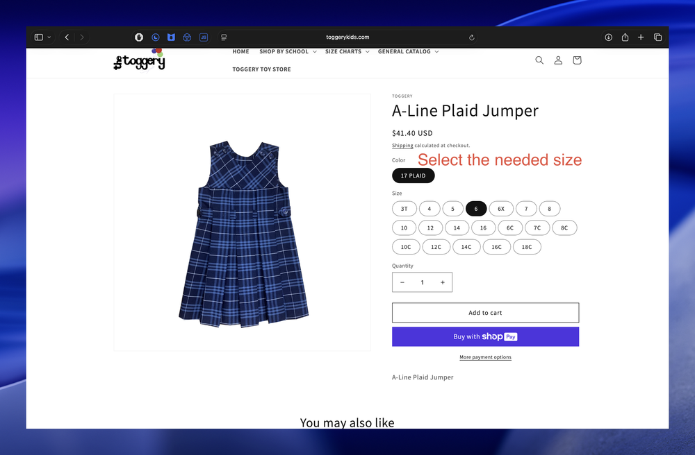 Ordering step 1