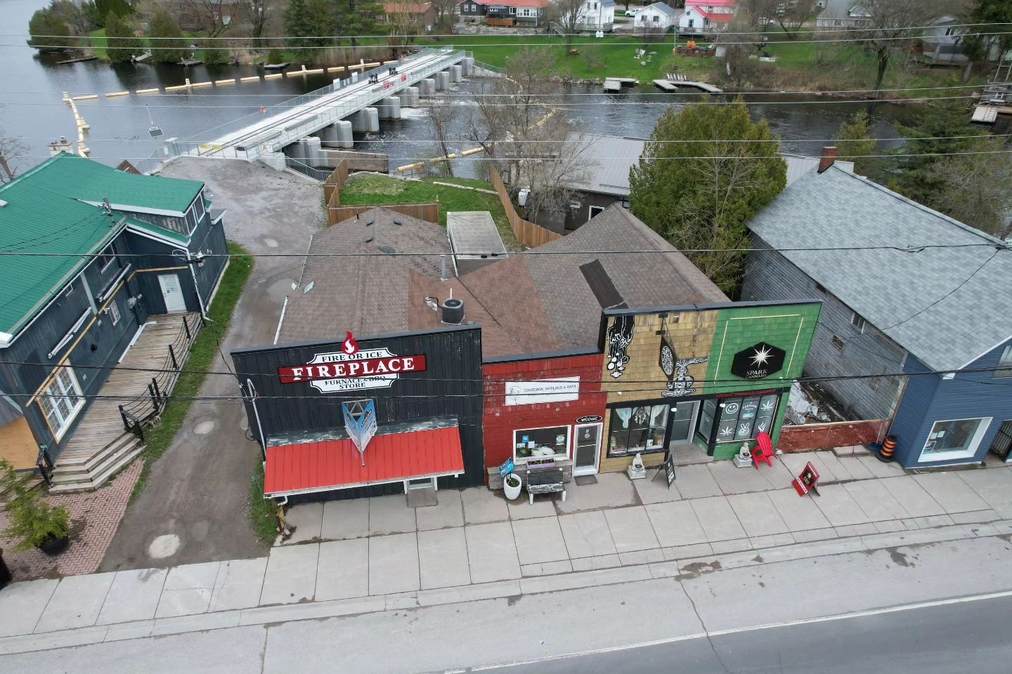 Commercial opportunity with frontage on Highway 35 AND Gull River!

6666 Hwy 35 offers the savvy investor prime exposure and pedestrian traffic in the business hub of Coboconk. Capitalize on the steady income from two existing tenants while you start