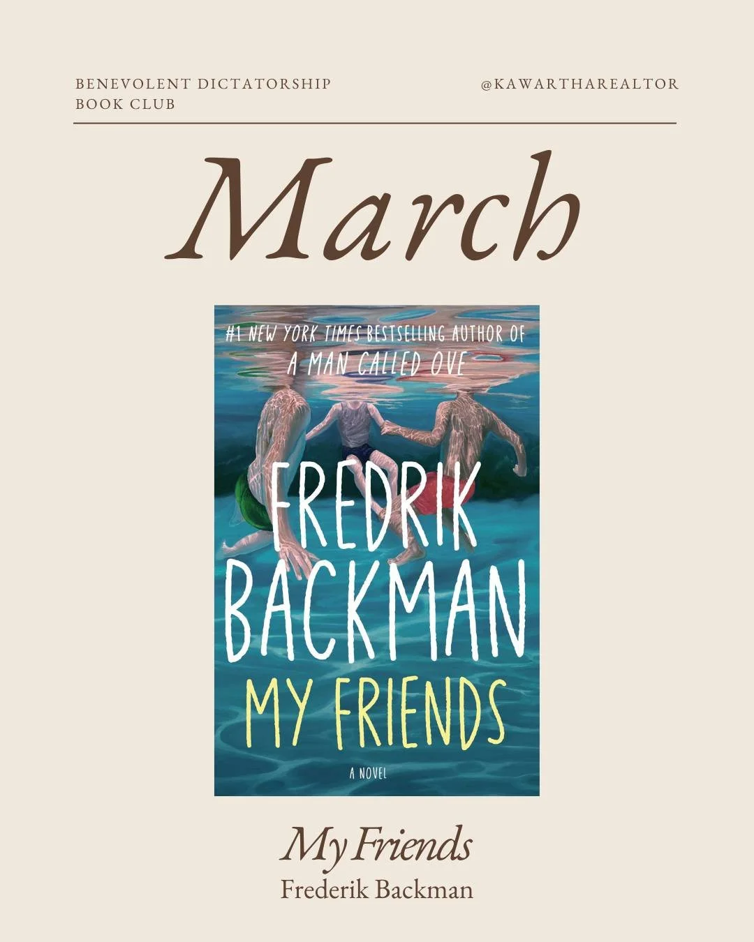 📖🖤The Benevolent Dictatorship Book Club 📖🖤

Books of the Month for March

My Friends - Fredrik Backman

Everything is Tuberculosis - John Green