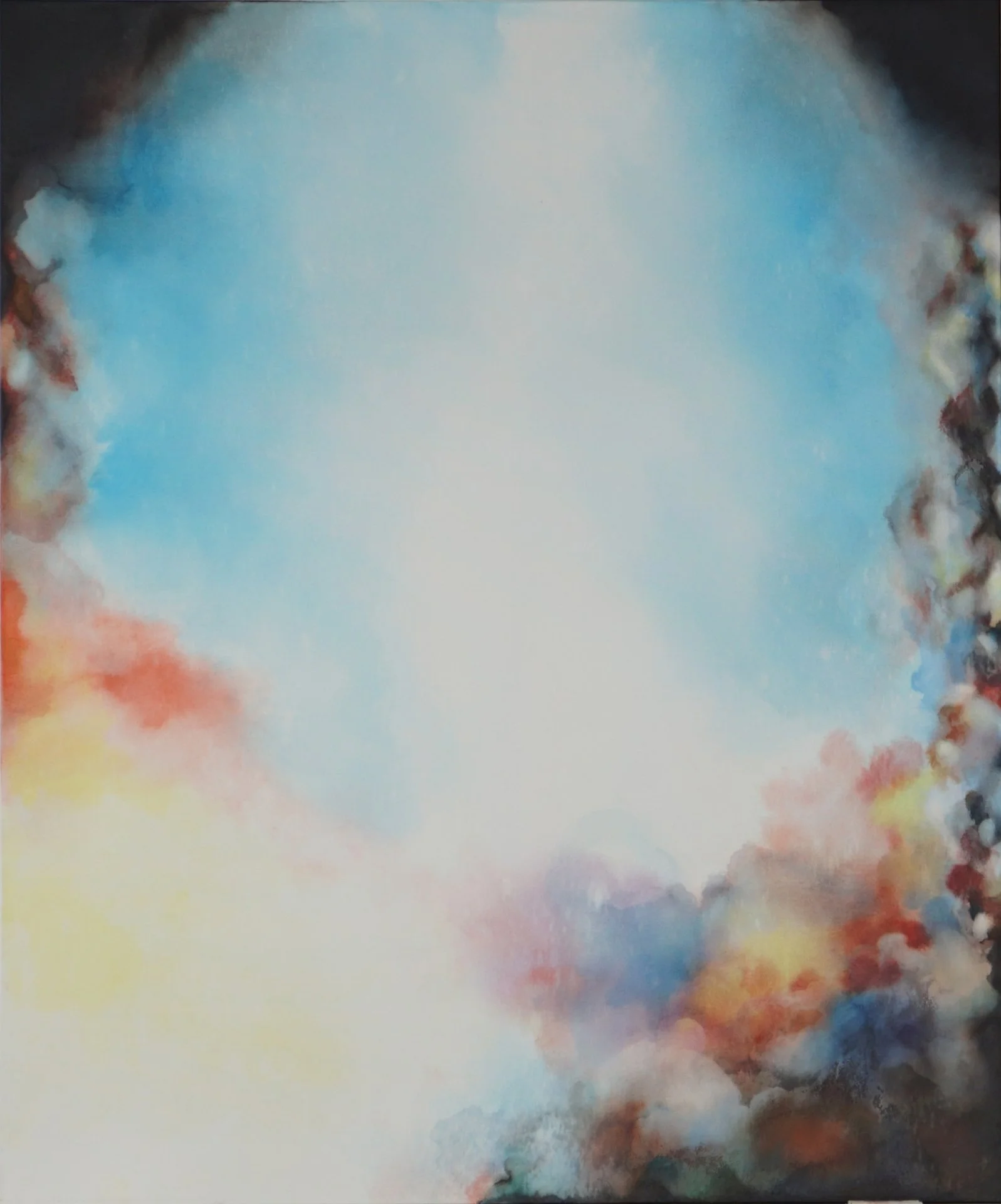 Dome Painting (Renaissance Theme), 2023 180 x 150 cm, Indian ink, aquarelle on canvas