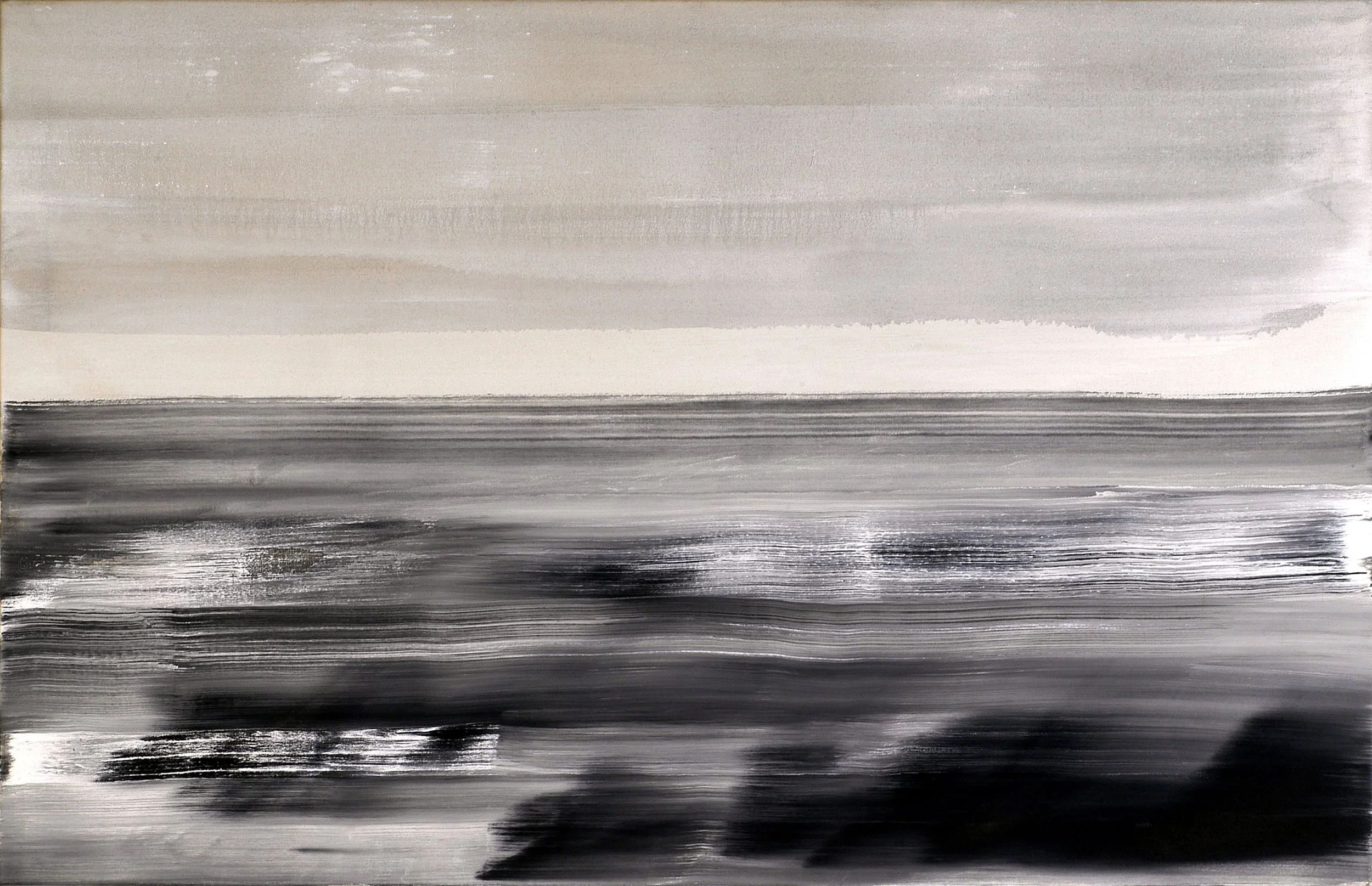  Vaihingen (Enz), 2004 90 x 140 cm, Indian ink & emulsion paint on canvas 